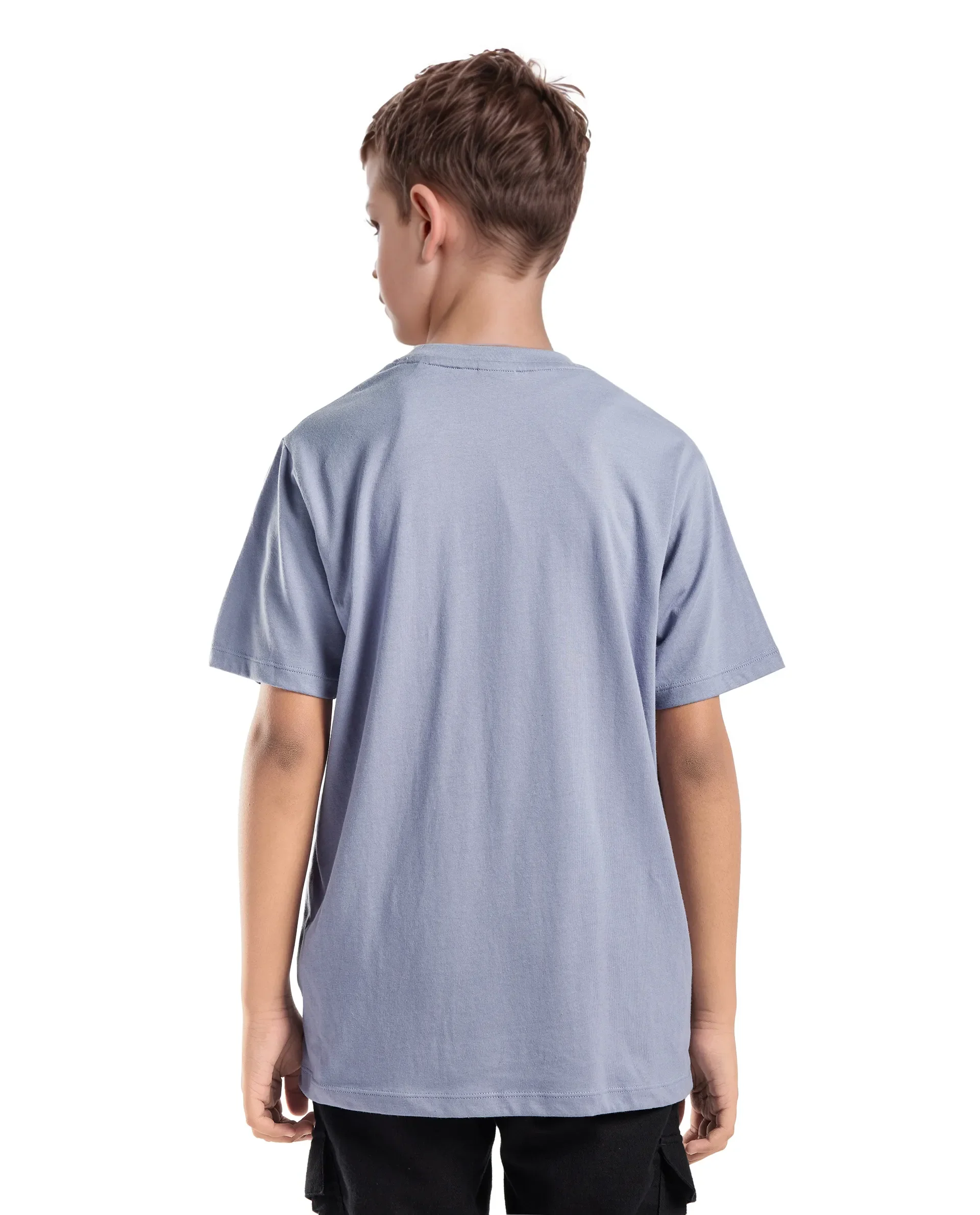 Rare Ones Kids Seok Dusky Purple Cotton Graphic Print Regular Fit T-Shirt - Image 7