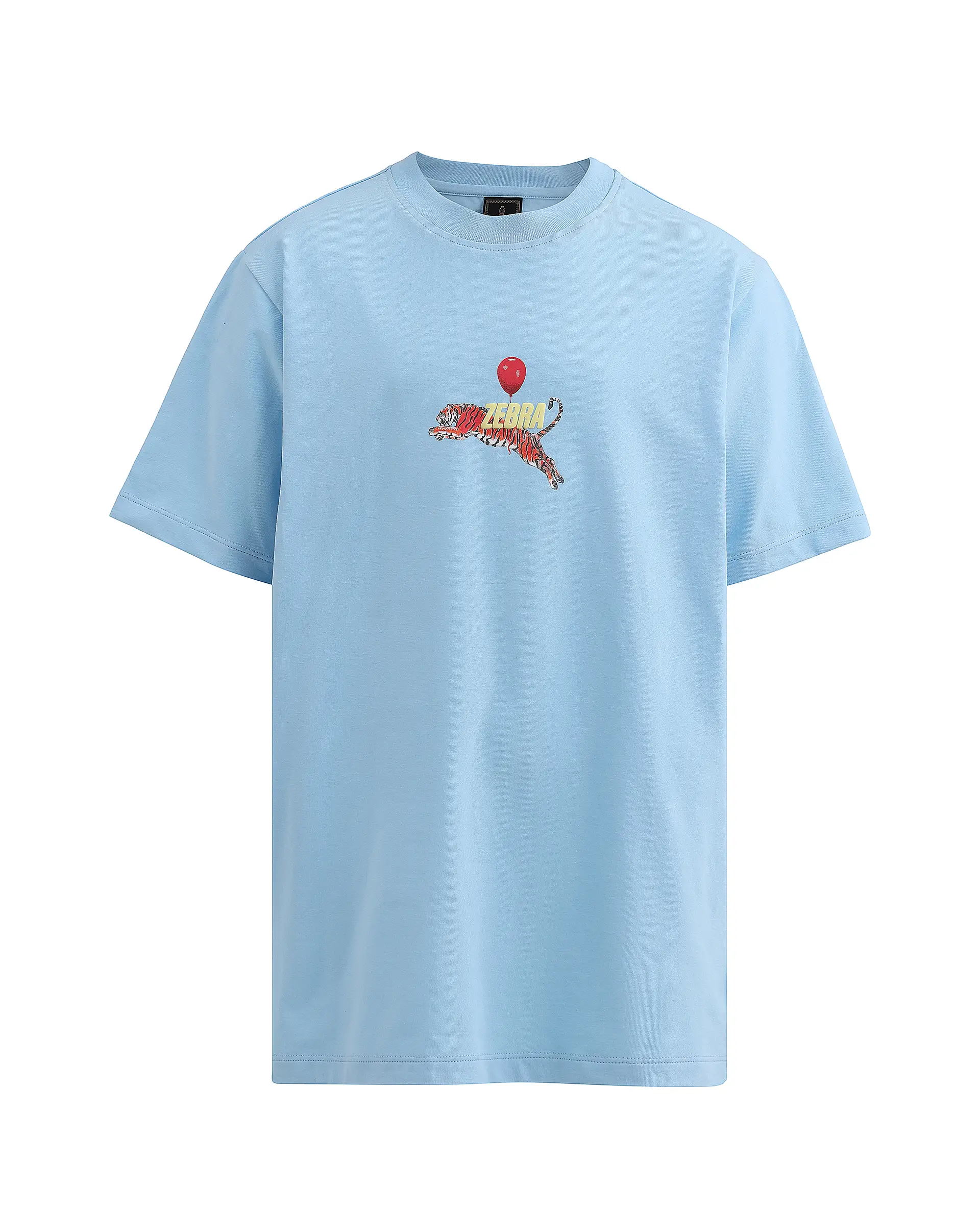 Rare Ones Kids Simp Light Blue Cotton Blend Fabric Pull-On Closure Regular Fit T-Shirt - Image 8