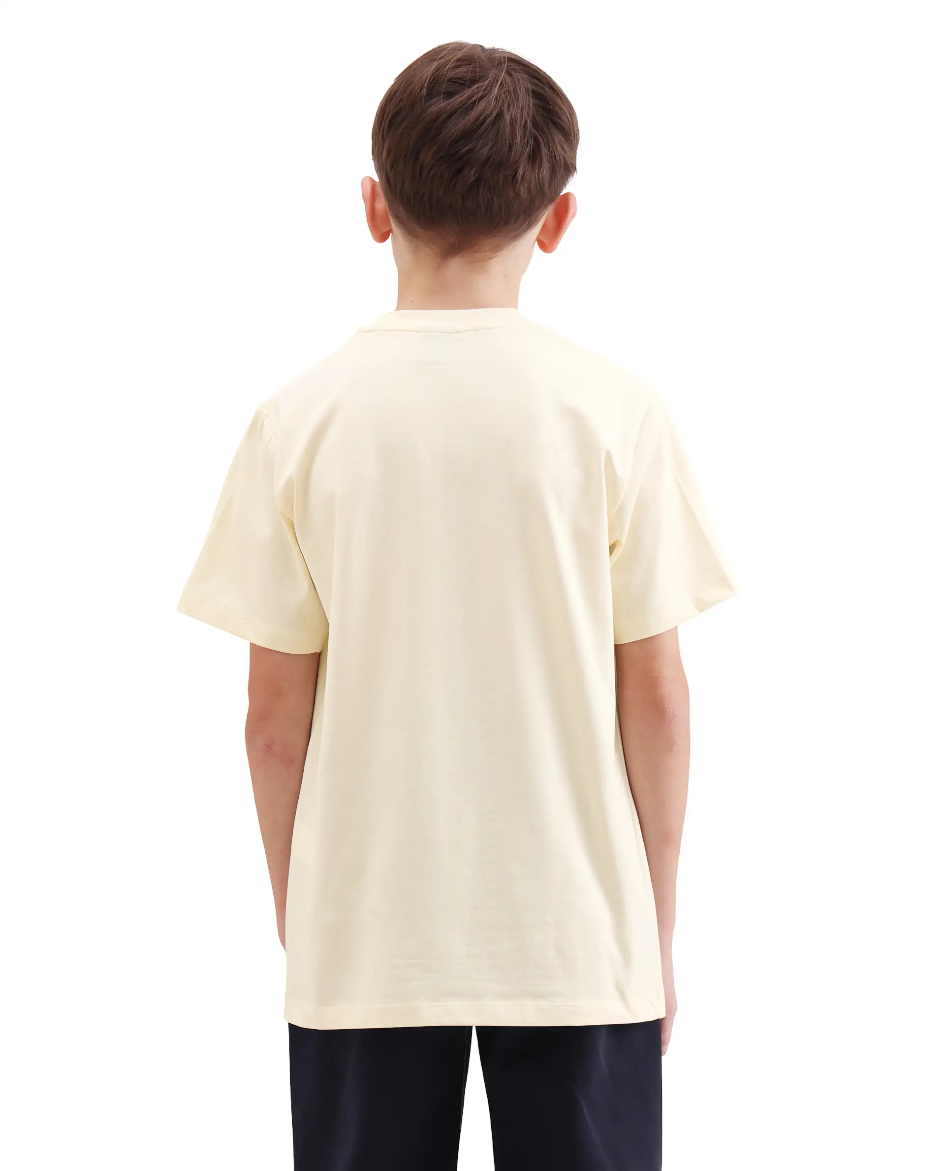 Rare Ones Kids Trac Off White Cotton Blend Pull-On Closure Pigment Print Regular Fit T-Shirt - Image 6