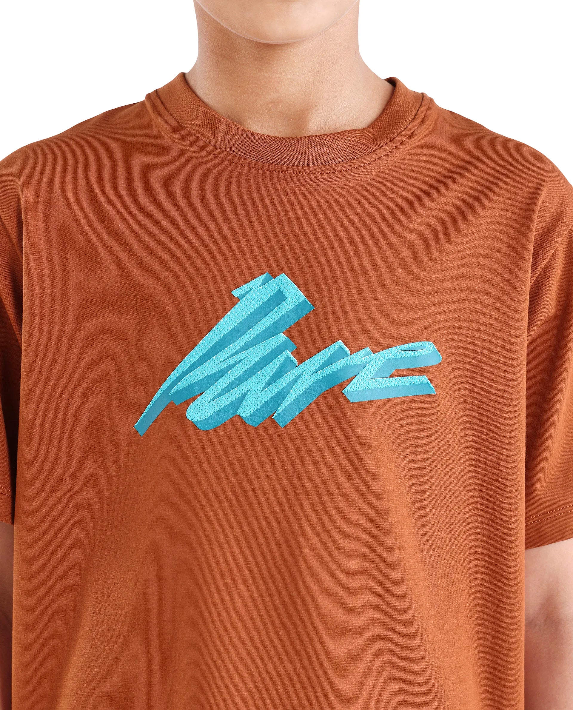 Rare Ones Kids Via-K Brown Cotton Blend Pull-On Closure Regular Fit T-Shirt - Image 4