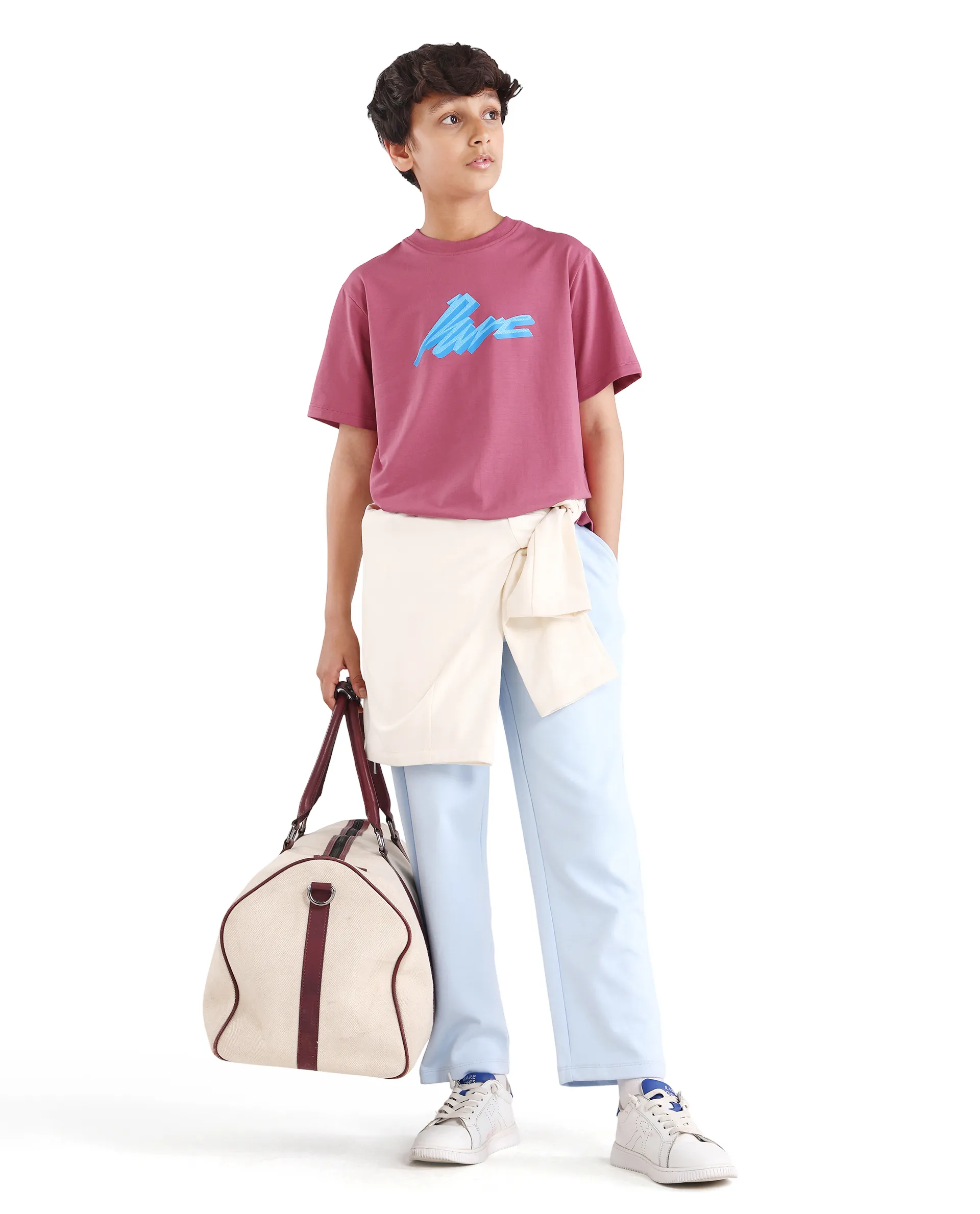 Rare Ones Kids Via-K Dark Pink Cotton Blend Pull-On Closure Regular Fit T-Shirt - Image 2