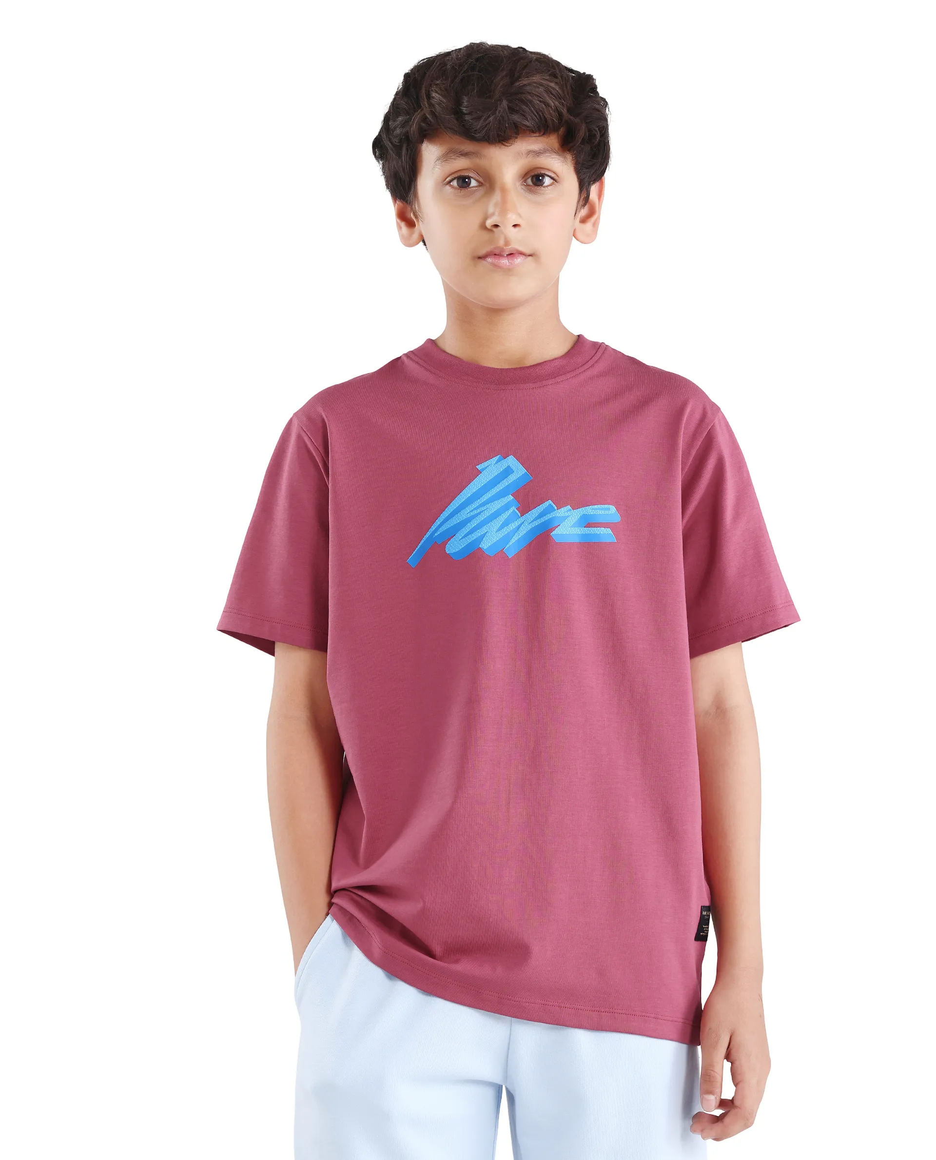 Rare Ones Kids Via-K Dark Pink Cotton Blend Pull-On Closure Regular Fit T-Shirt - Image 3