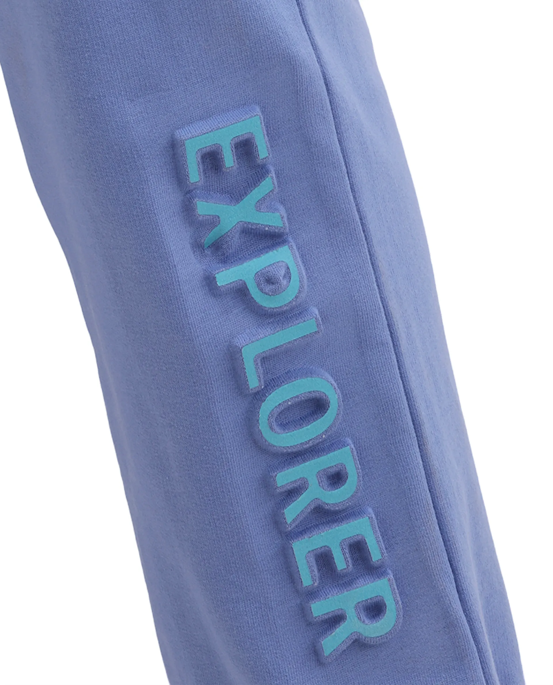 Rare Ones Kids Aiden Purple Cotton Fabric Drawstring Closure Embossed Cargo Fit Track Pant - Image 4
