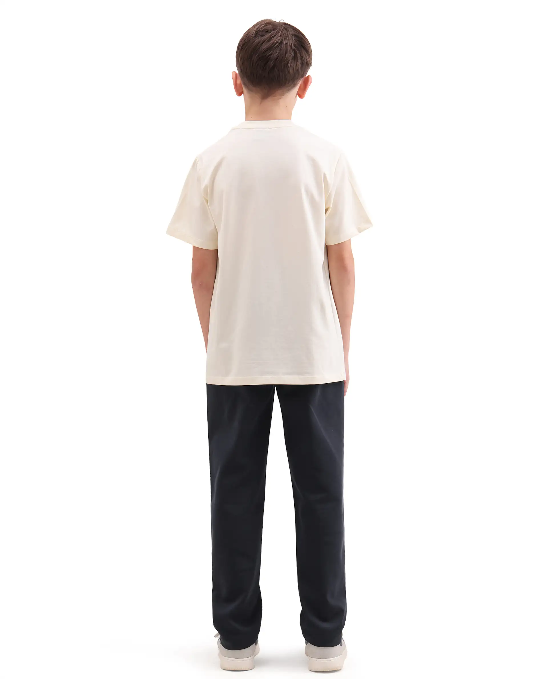 Rare Ones Kids Cory Navy Cotton Blend Fabric Drawstring Closure Straight Fit Track Pant - Image 9