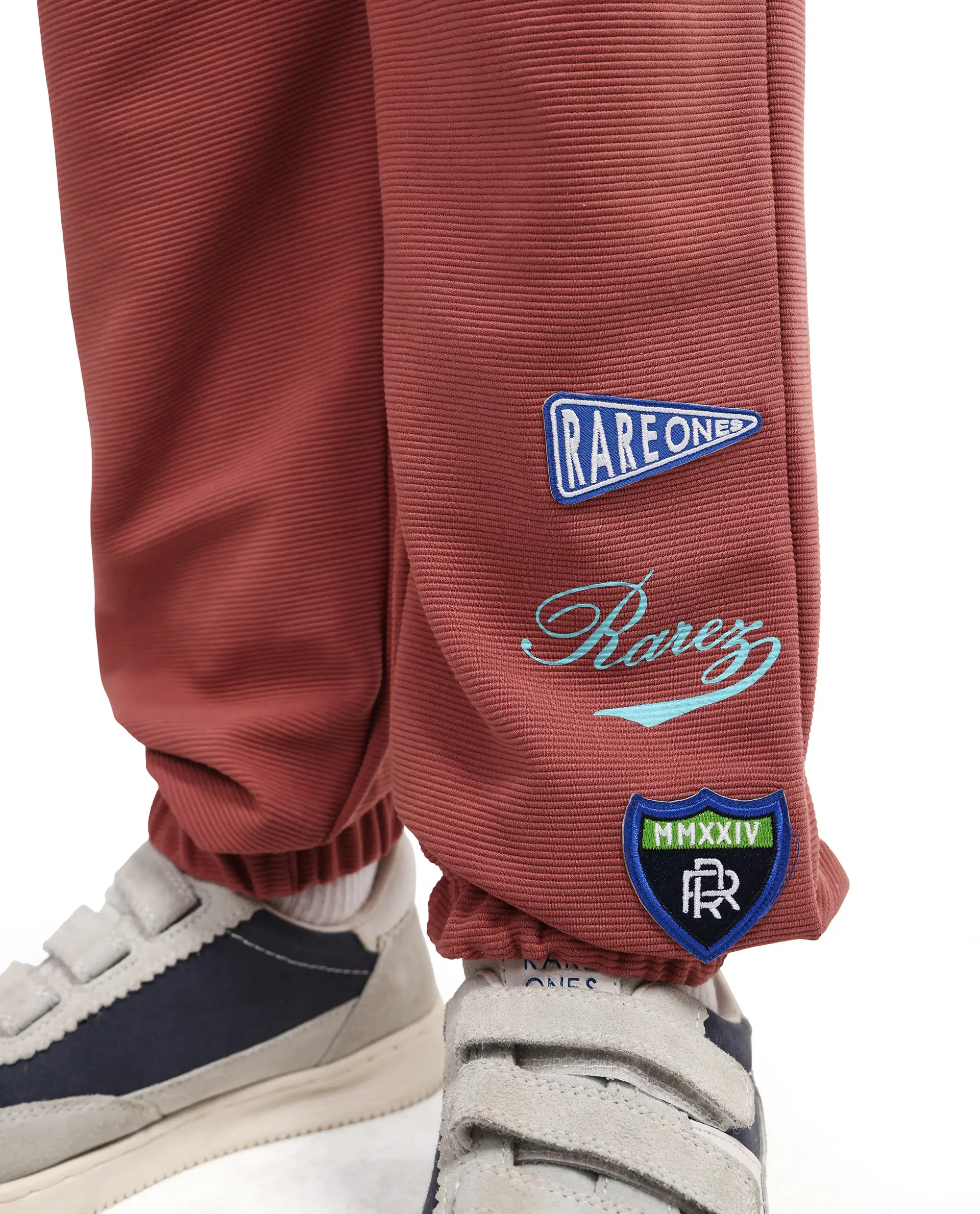 Rare Ones Kids Lando Dusky Red Cotton Blend Fabric Drawstring Closure Jogger Fit Track Pant - Image 5