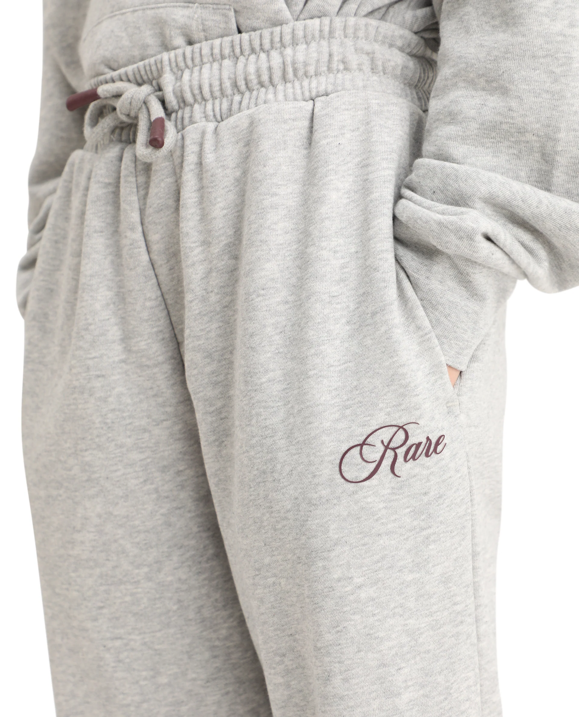 Rare Ones Kids Arno-B Melange Grey Cotton Blend Drawstring Closure Regular Fit Trackpant - Image 3
