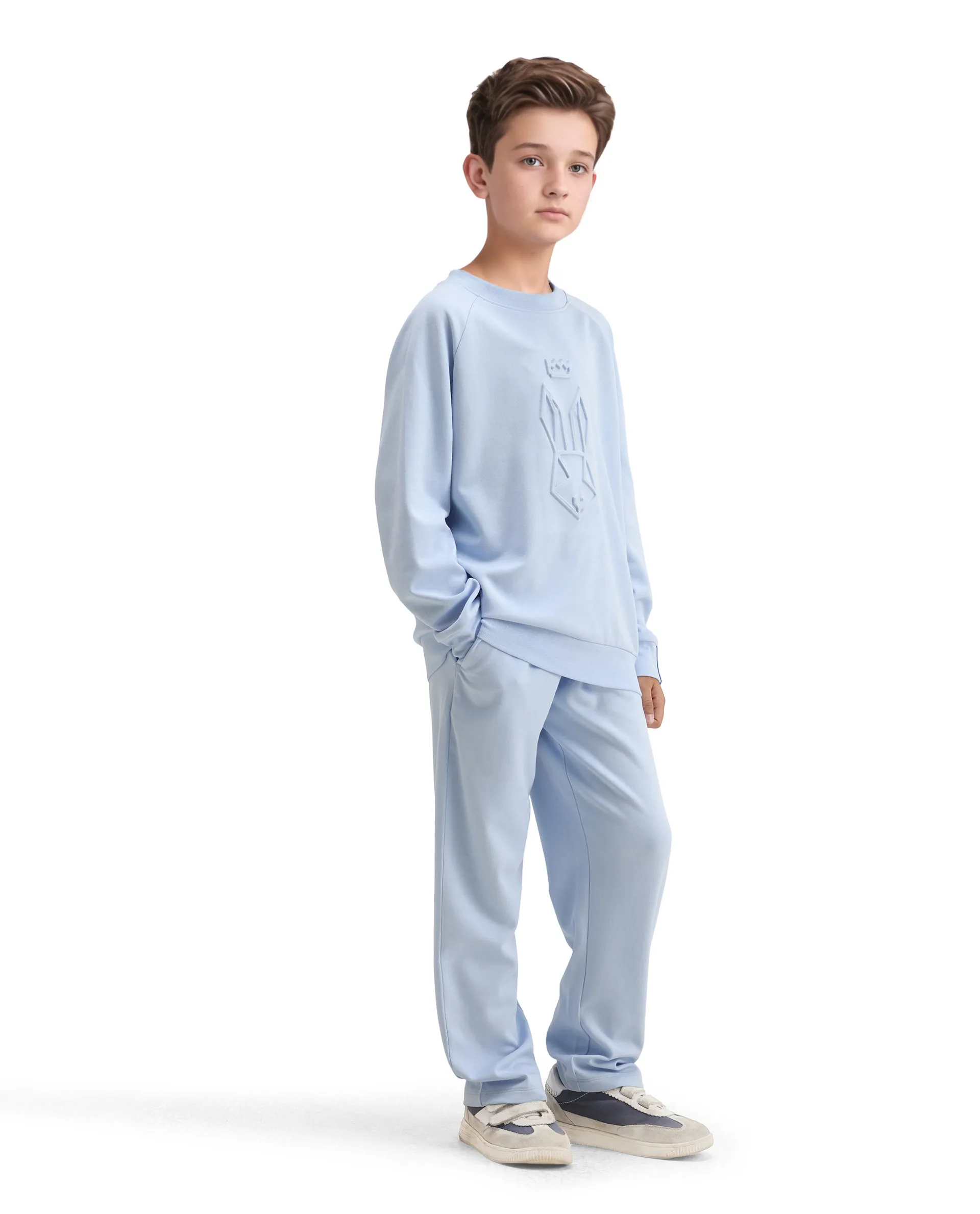 Rare Ones Kids Cadi-B Lilac Cotton Blend Drawstring Closure Straight Fit Solid Trackpant - Image 6