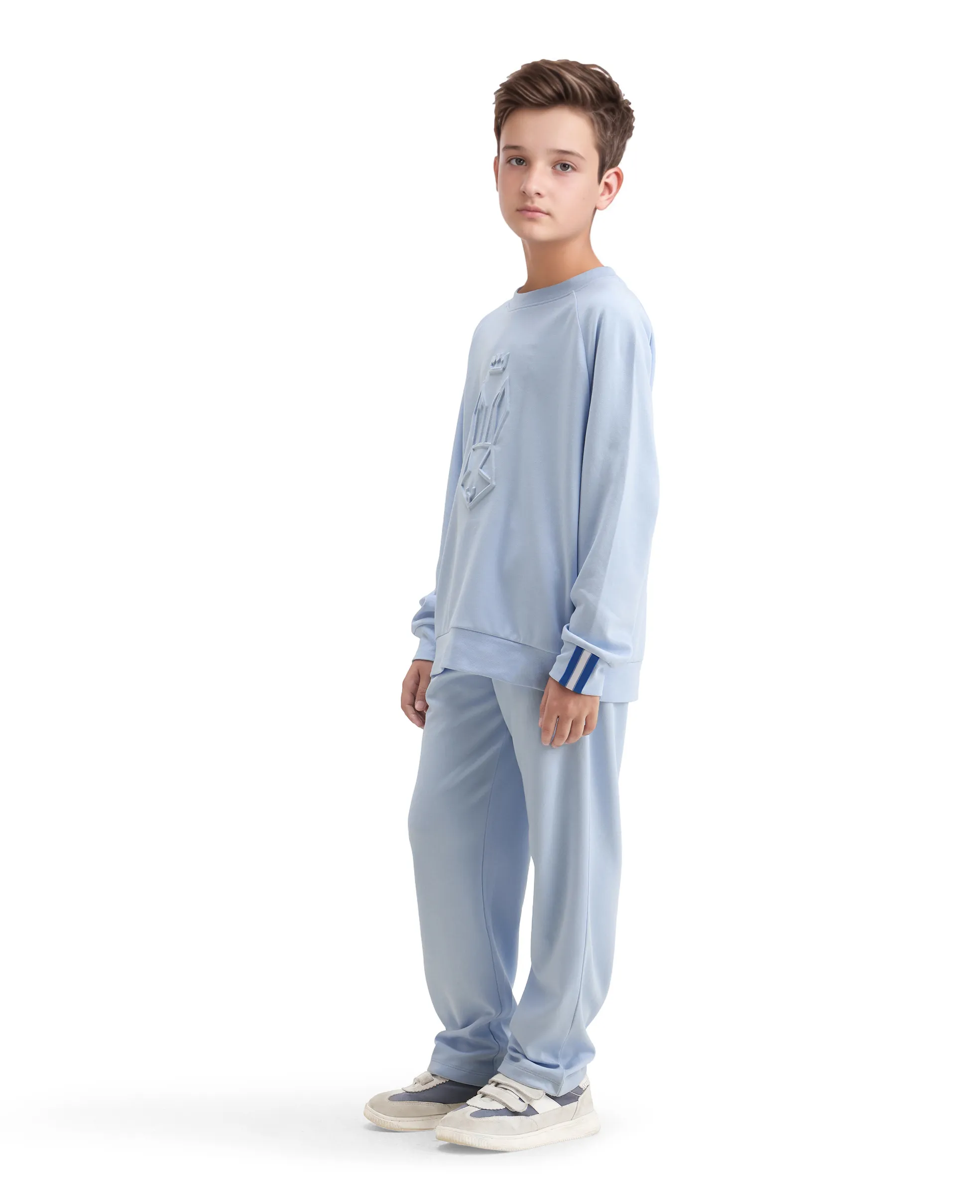Rare Ones Kids Cadi-B Lilac Cotton Blend Drawstring Closure Straight Fit Solid Trackpant - Image 7
