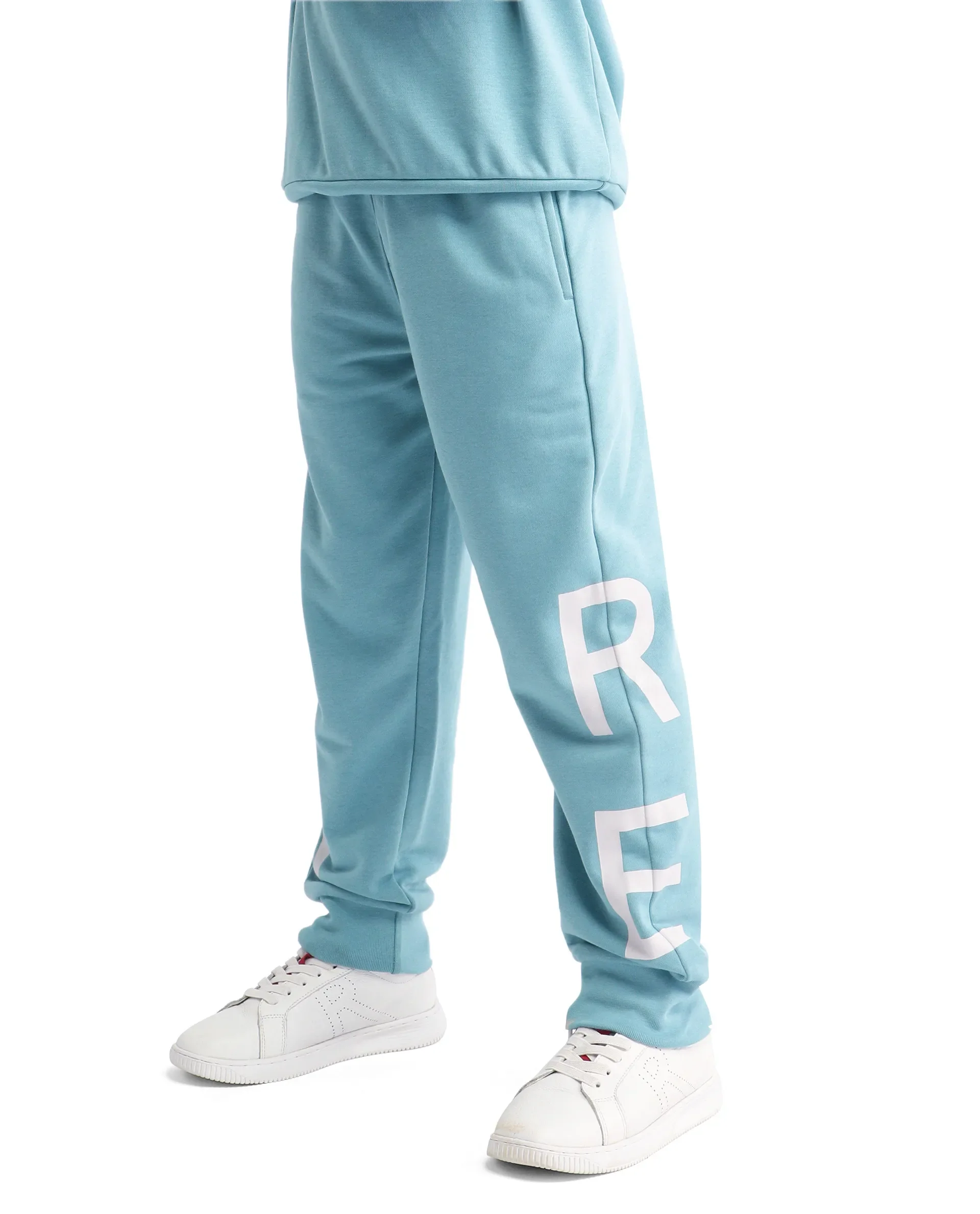 Rare Ones Kids Draw-B Blue Cotton Printed Drawstring Regular Fit Trackpant - Image 2