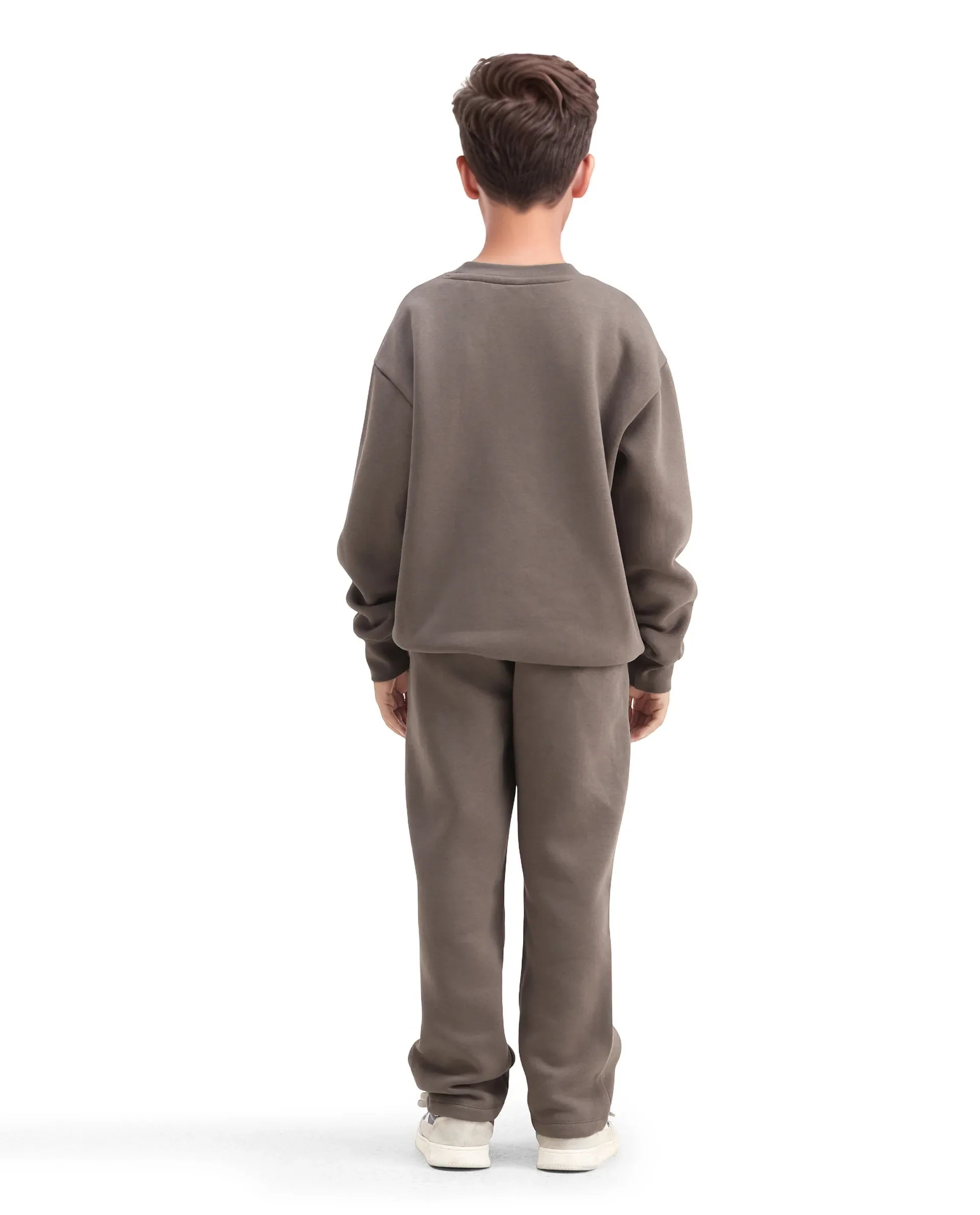 Rare Ones Kids Drew-B Light Grey Cotton Blend Regular Fit Trackpant - Image 6