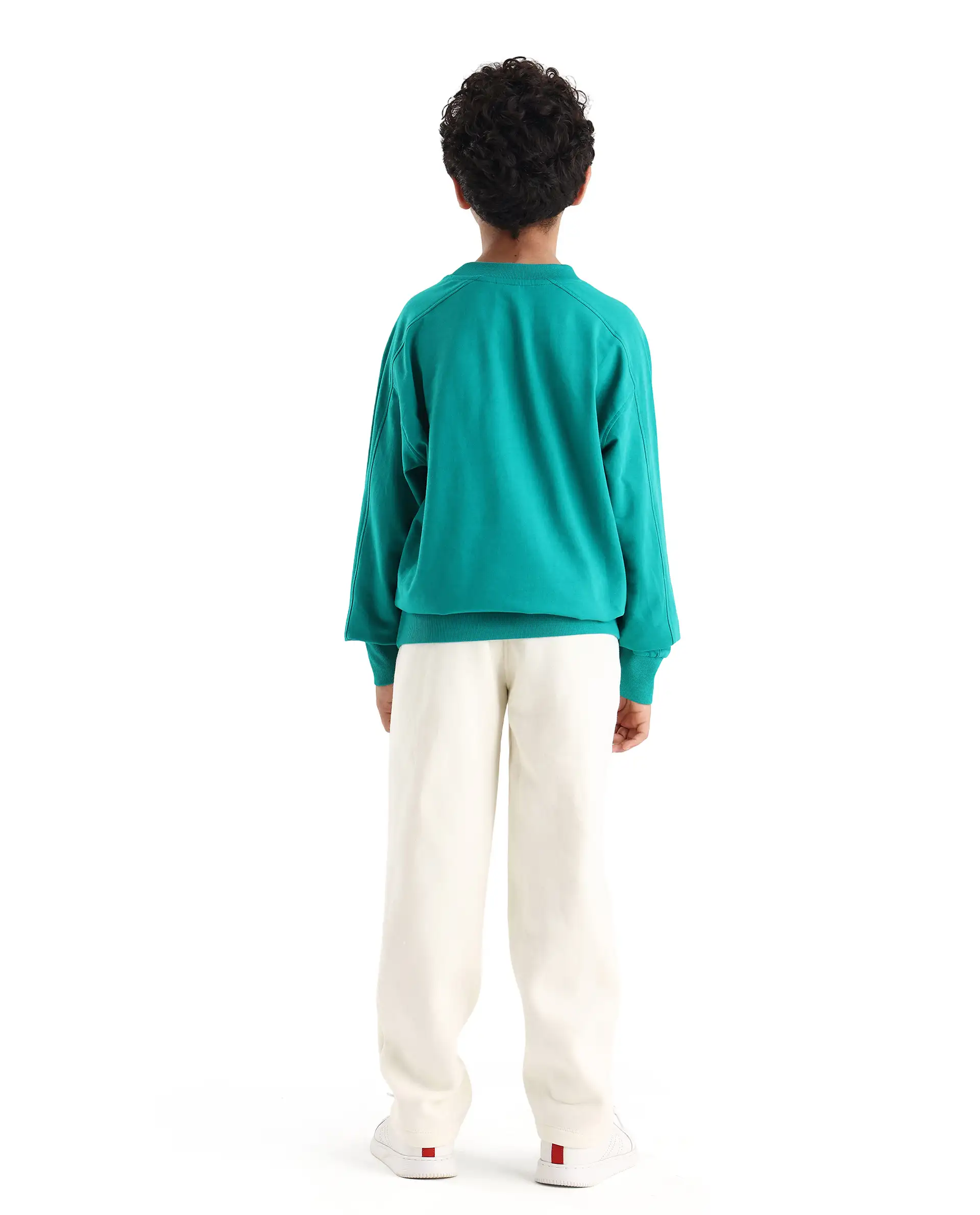 Rare Ones Kids Drew-B Off White Cotton Blend Regular Fit Trackpant - Image 7