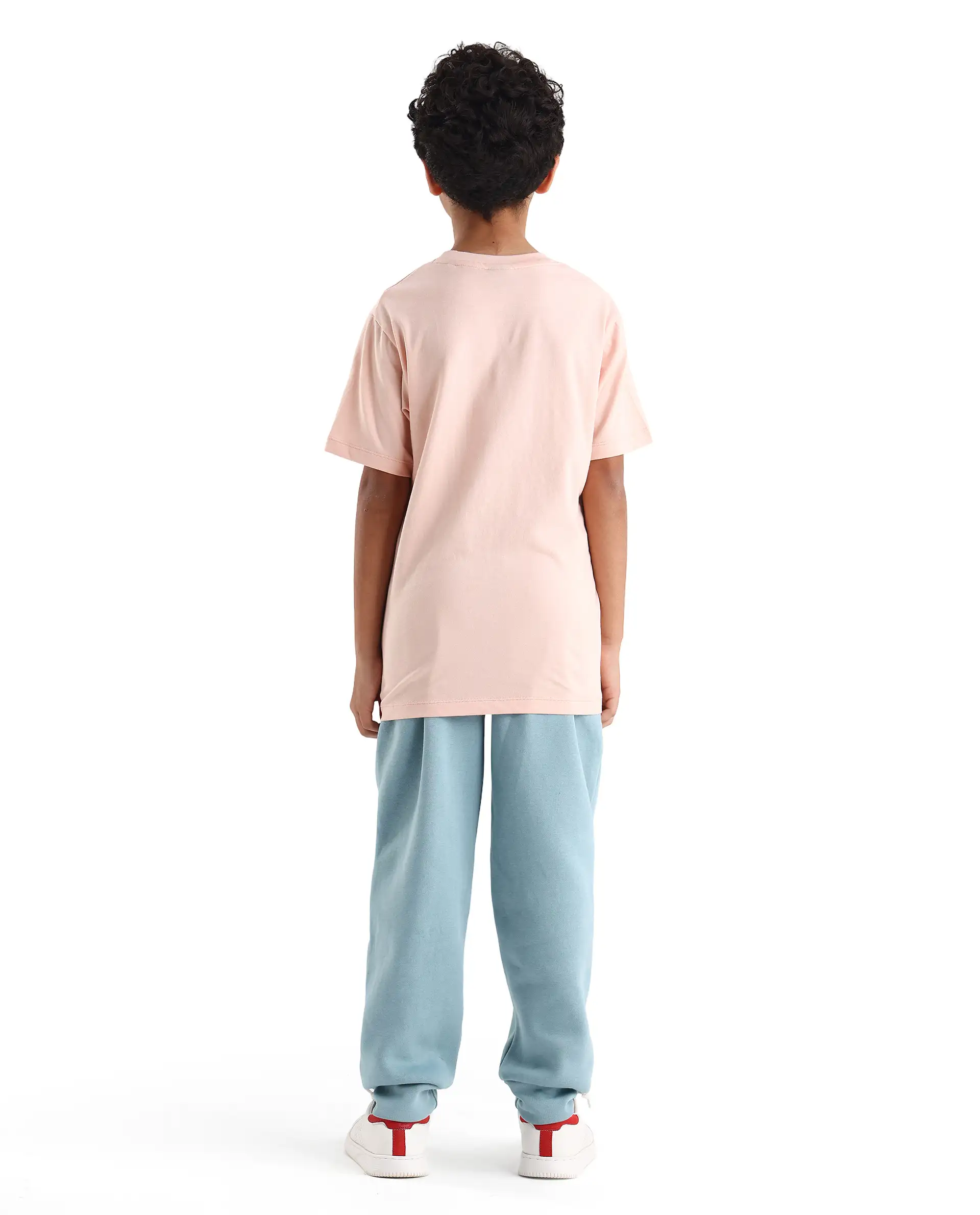Rare Ones Kids Elio-B Light Blue Cotton Blend Regular Fit Trackpant - Image 7