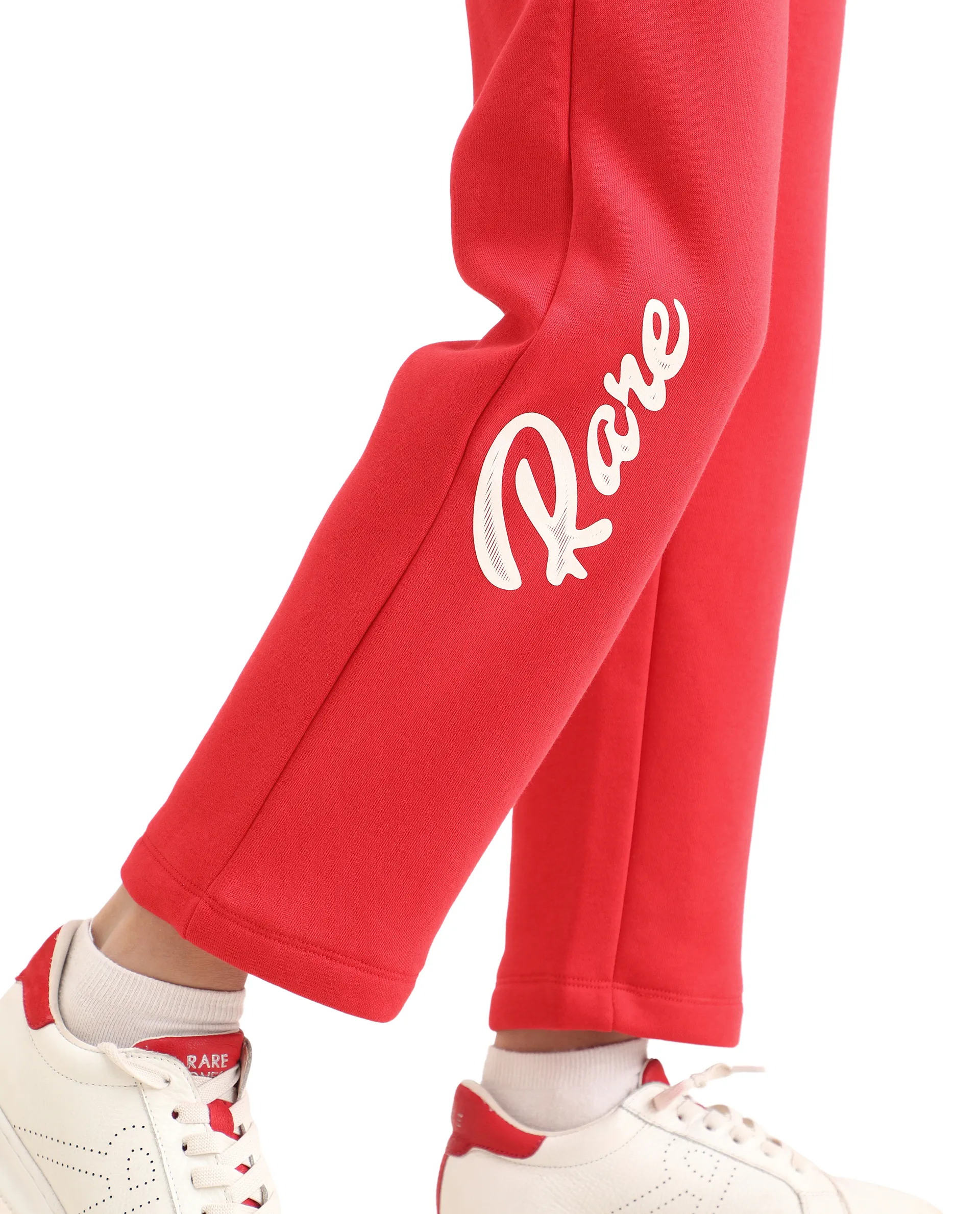 Rare Ones Kids Fabio-B Dark Red Cotton Blend Drawstring Closure Hd Print Straight Fit Trackpant - Image 4
