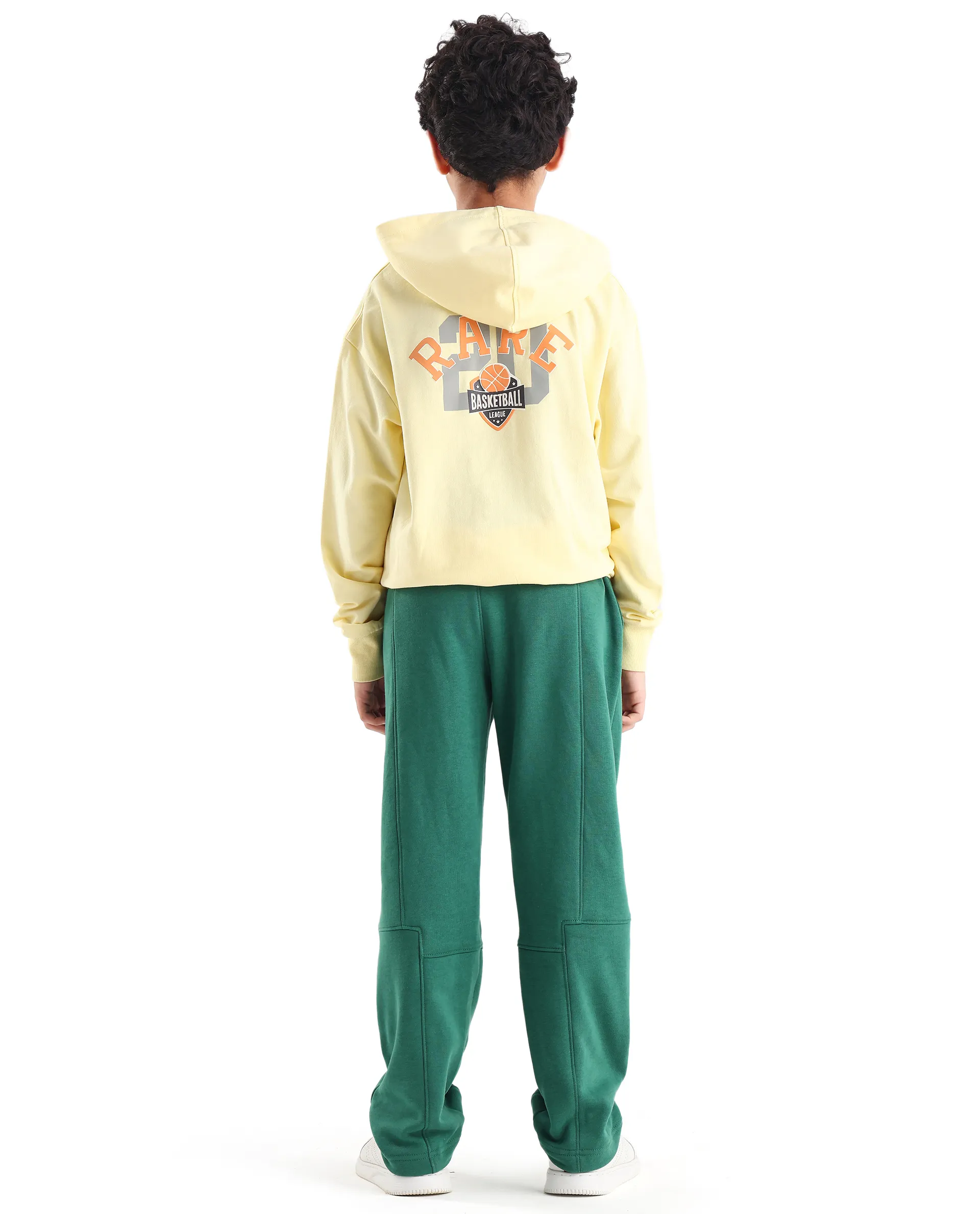 Rare Ones Kids Henry-B Pastel Green Cotton Blend Plain Regular Fit Trackpant - Image 7