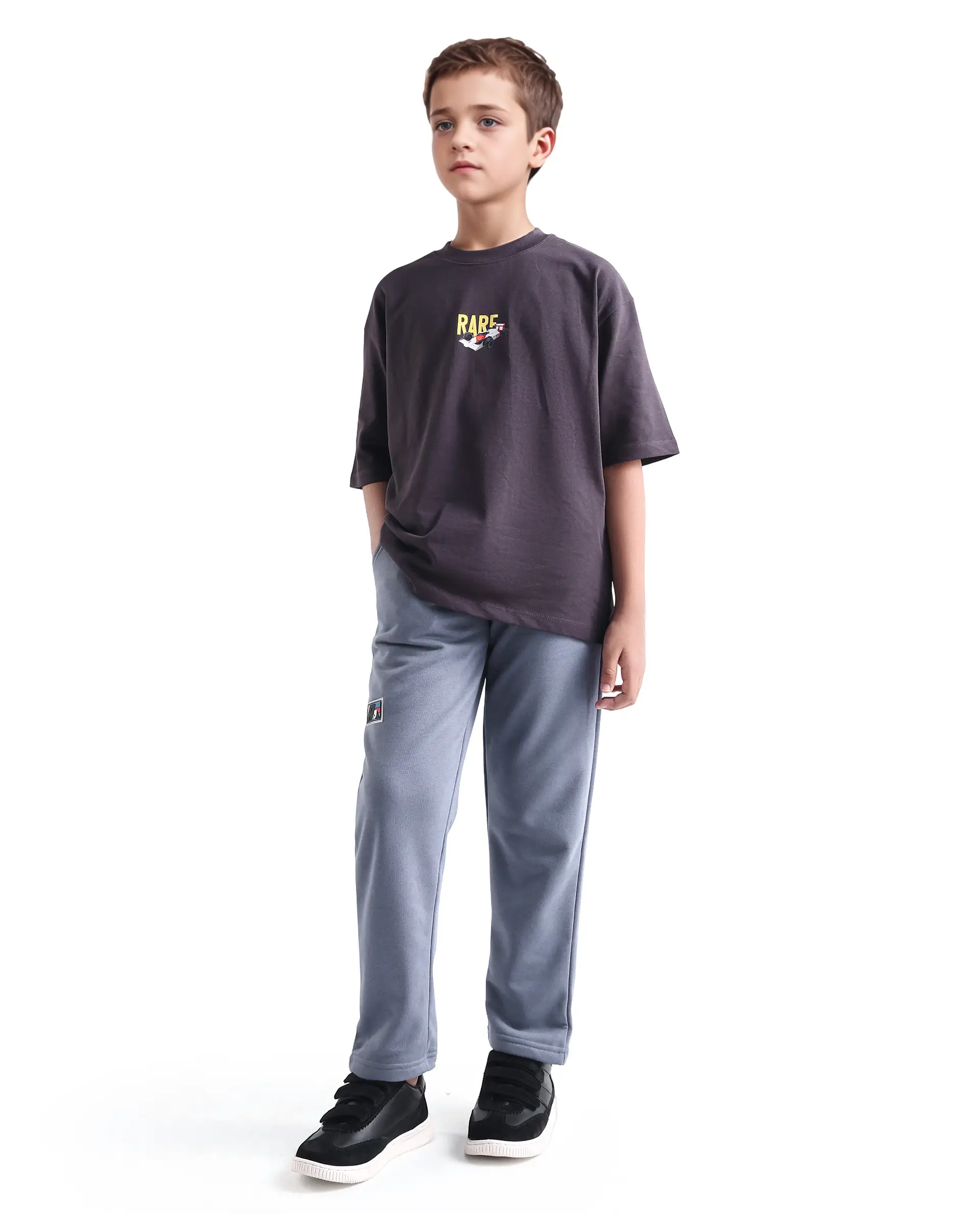 Rare Ones Kids Jag-B Dusky Purple Cotton Blend Pigment Print Straight Fit Trackpant - Image 7