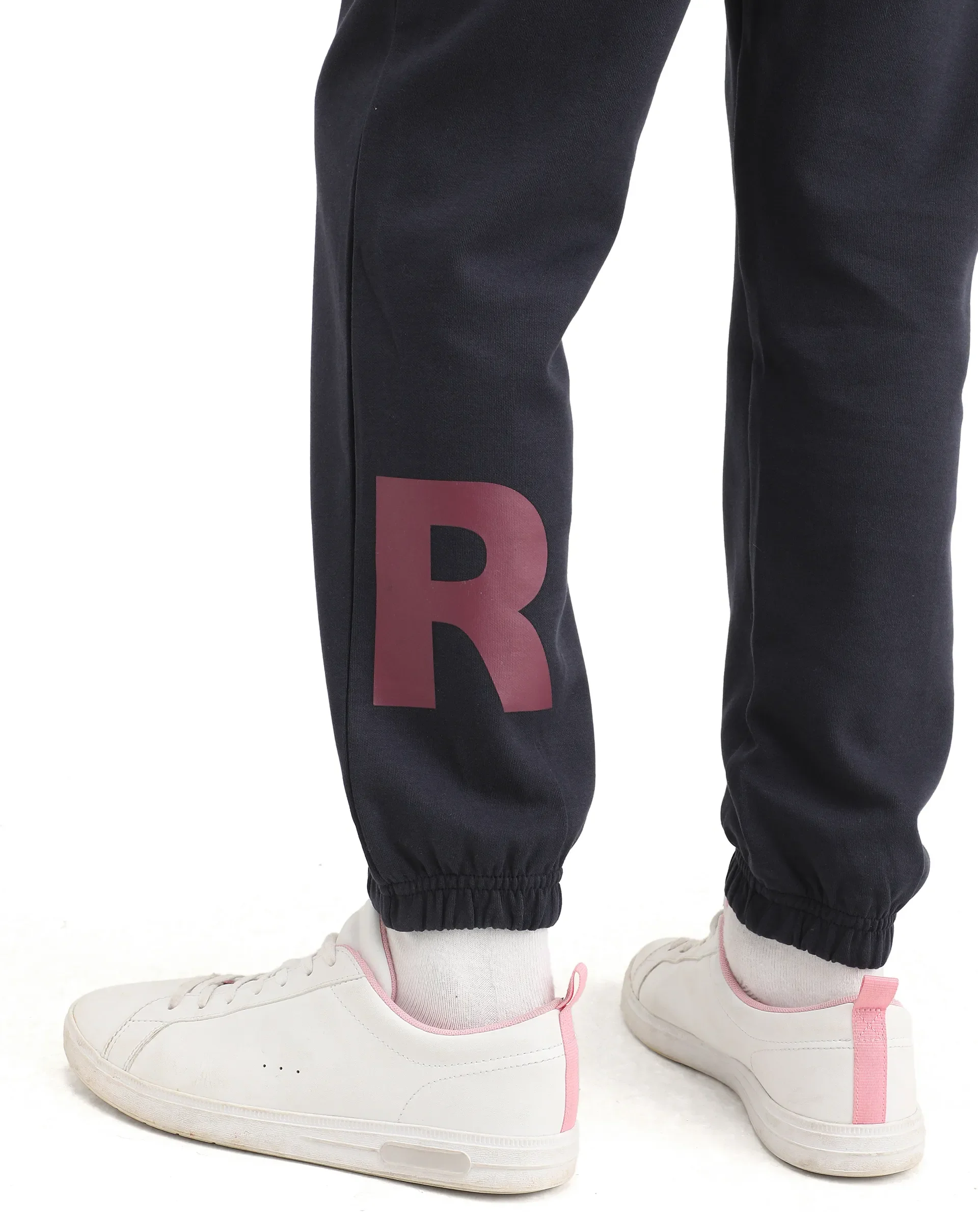 Rare Ones Kids Raven-B Navy Cotton Blend Drawstring Closure Pigment Print Regular Fit Trackpant - Image 4