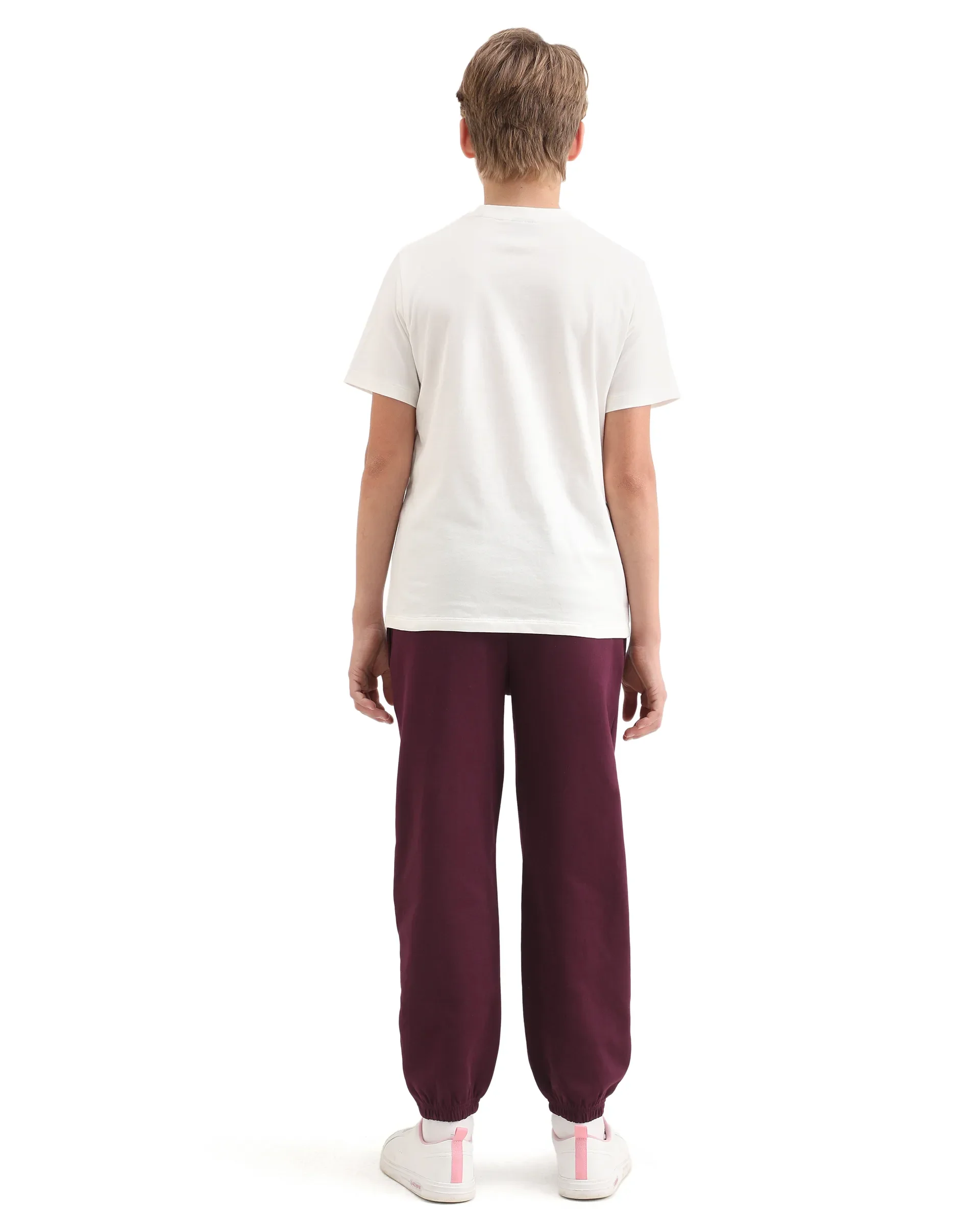 Rare Ones Kids Rune-B Dark Maroon Cotton Blend Drawstring Closure Solid Jogger Fit Trackpant - Image 7