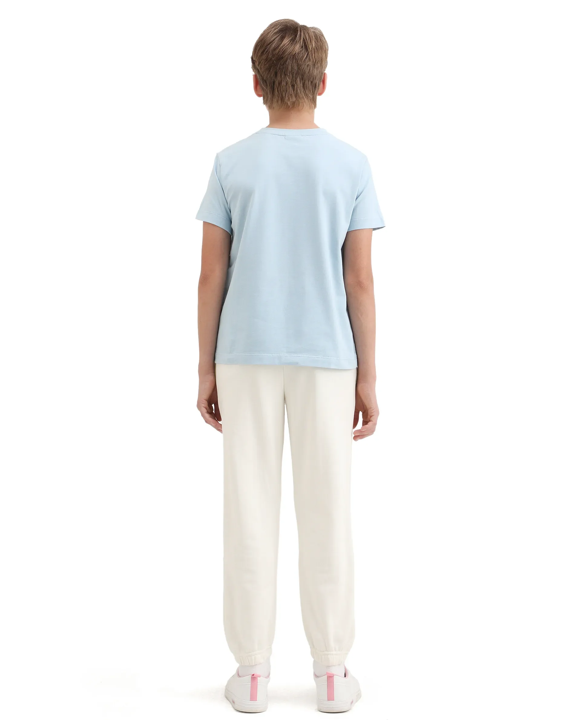Rare Ones Kids Tage-B Off White Cotton Blend Drawstring Closure Regular Fit Trackpant - Image 6