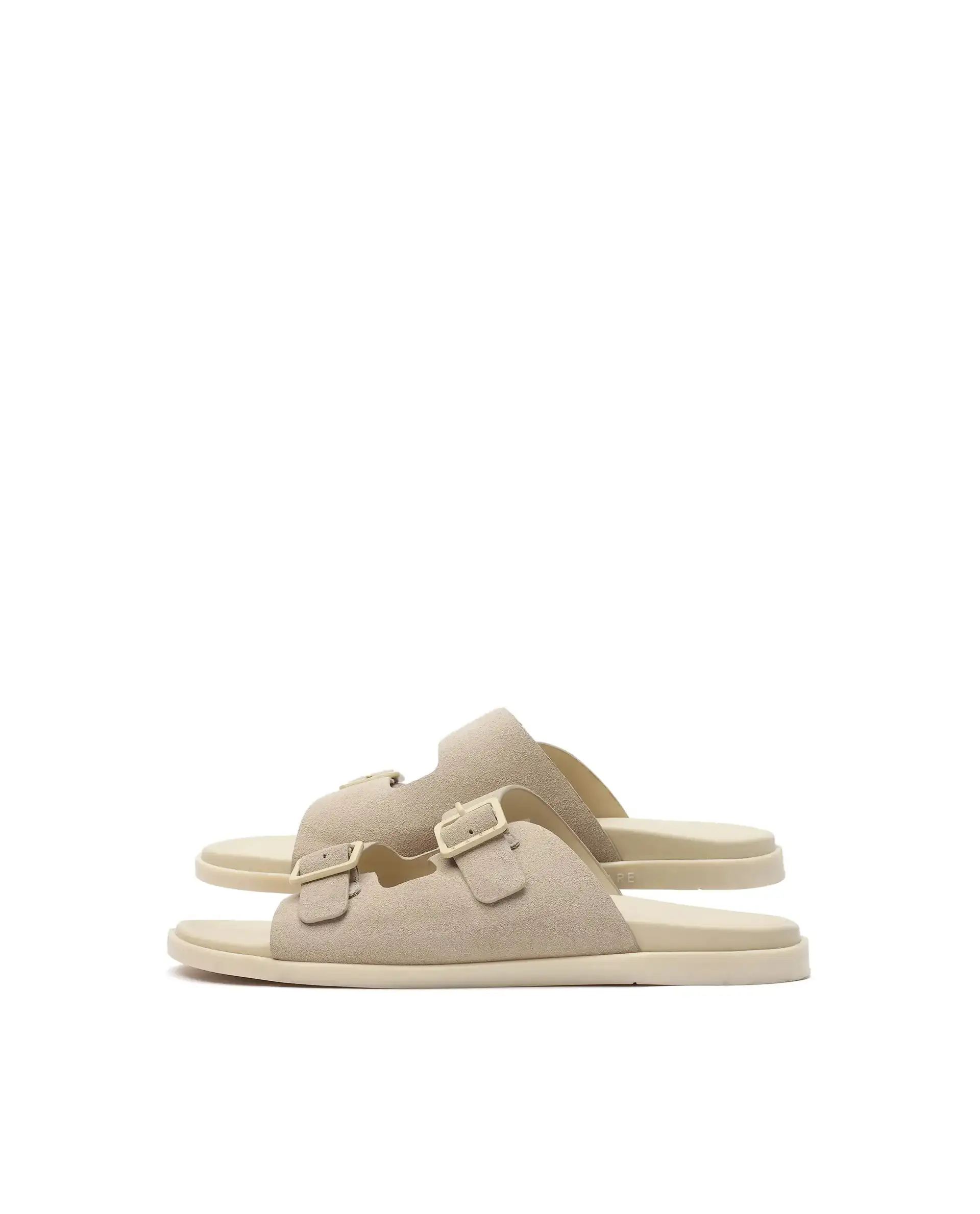 Rare Rabbit Men's Raro Beige Leather Slip-On Closure Sandal - Image 6