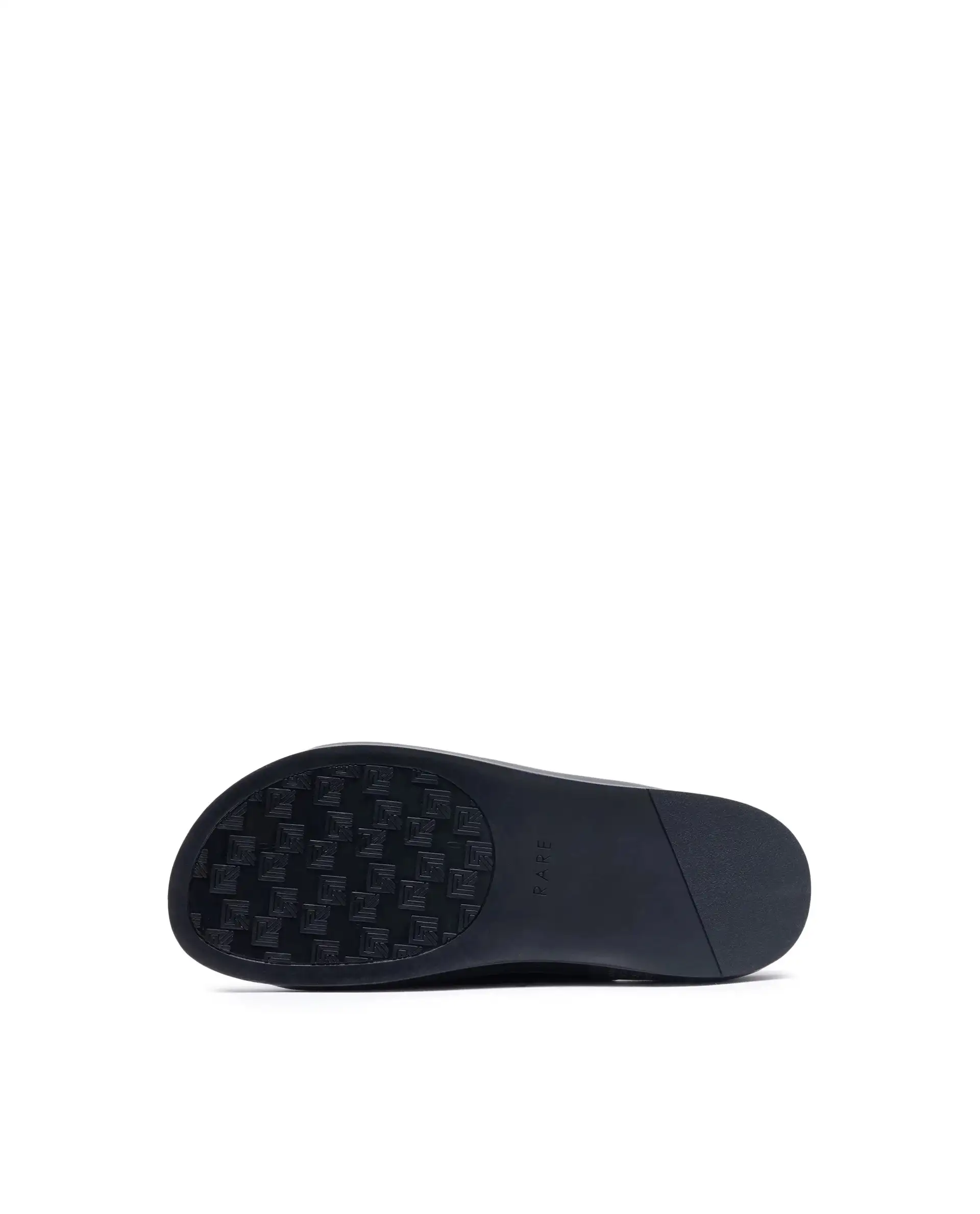 Rare Rabbit Men's Raro Black Leather Slip-On Closure Sandal - Image 5