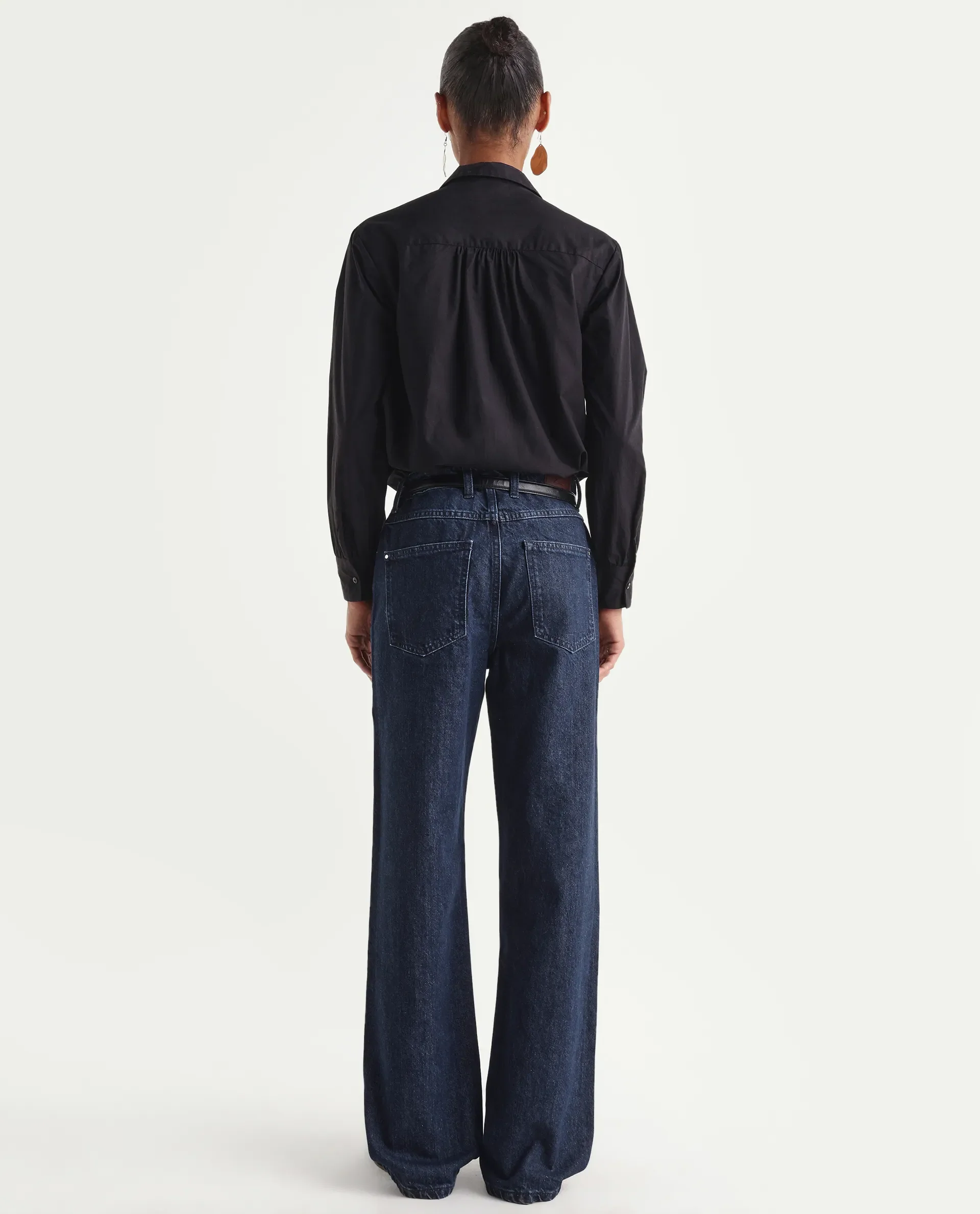 Rareism Women's Reglin Dark Blue Cotton Regular Fit Plain Jeans - Image 7