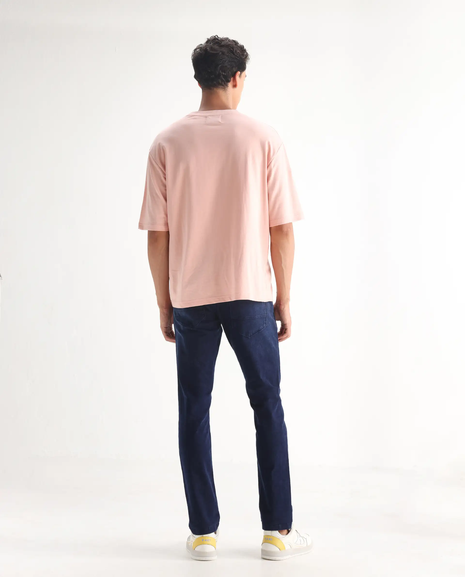 Rare Rabbit Men's Repp Blue Cotton Plain Hawk Slim Fit Jeans - Image 9