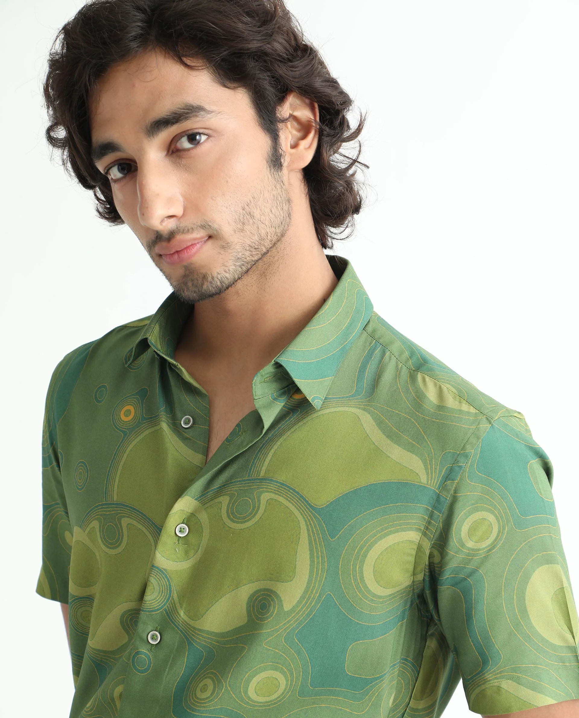 Rare Rabbit Men's Resolute Light Green Regular Fit Shirt - Image 3