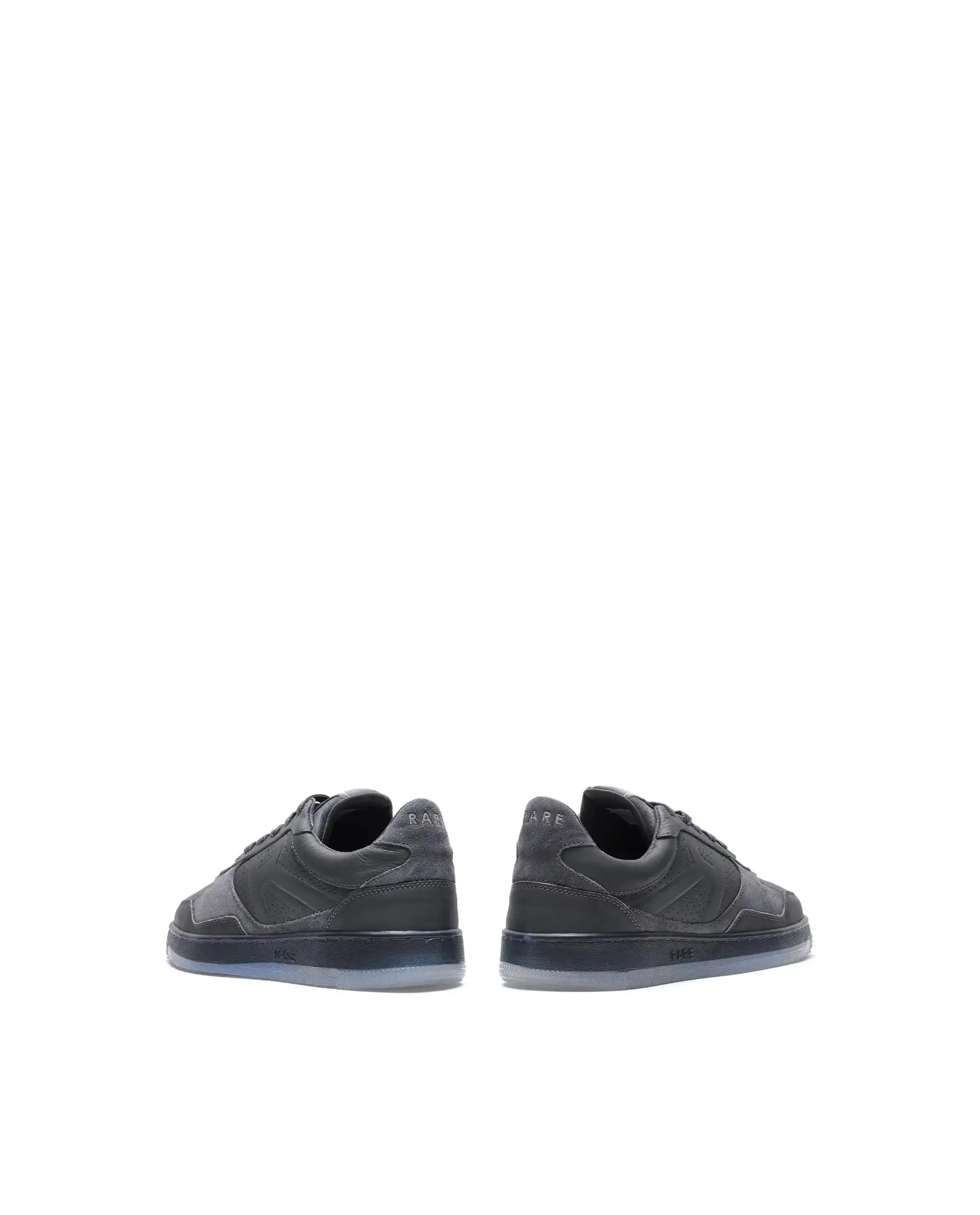 Rare Rabbit Men's Reven Dark Grey Lace-Up Closure Leather Sneaker - Image 5