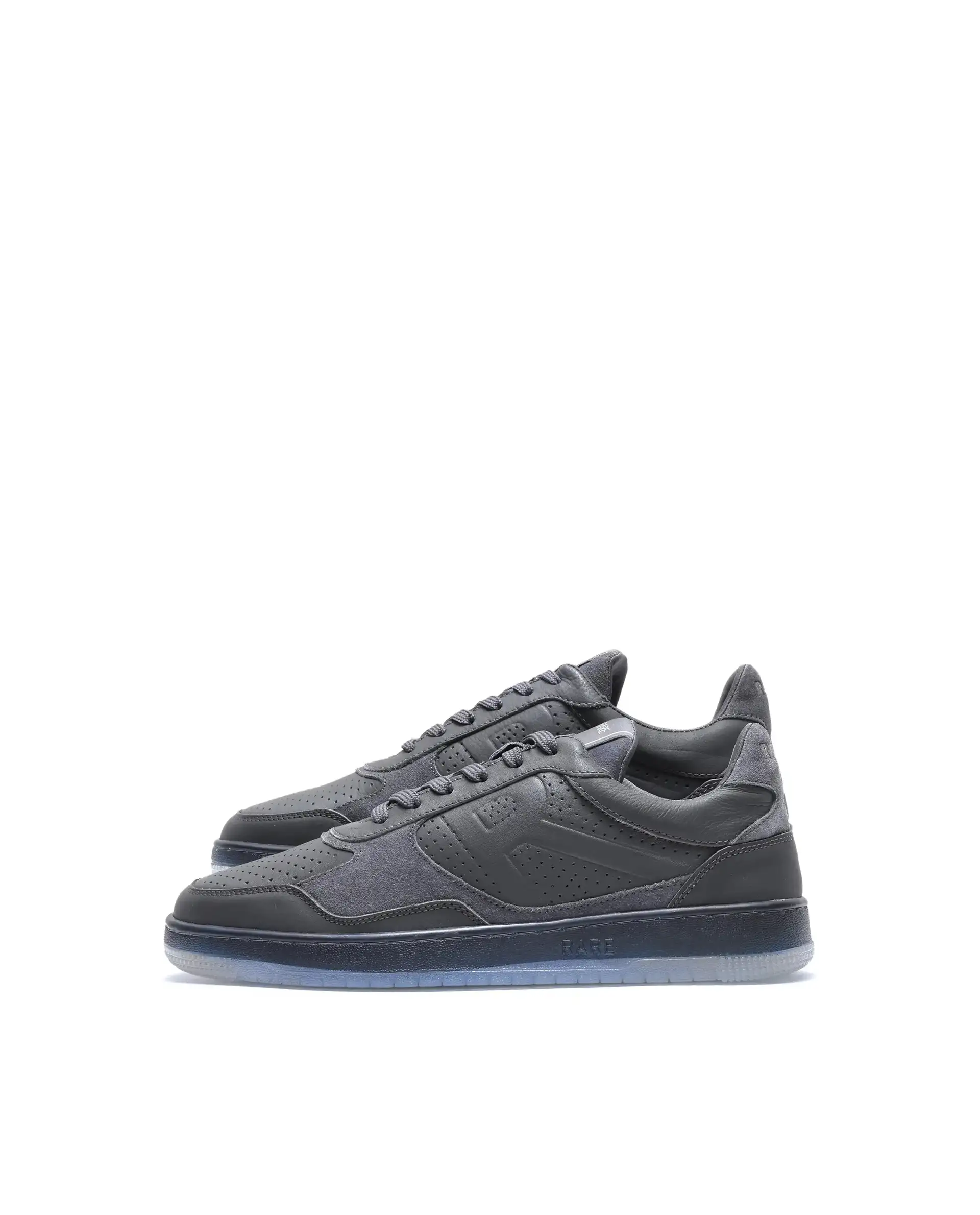 Rare Rabbit Men's Reven Dark Grey Lace-Up Closure Leather Sneaker - Image 6