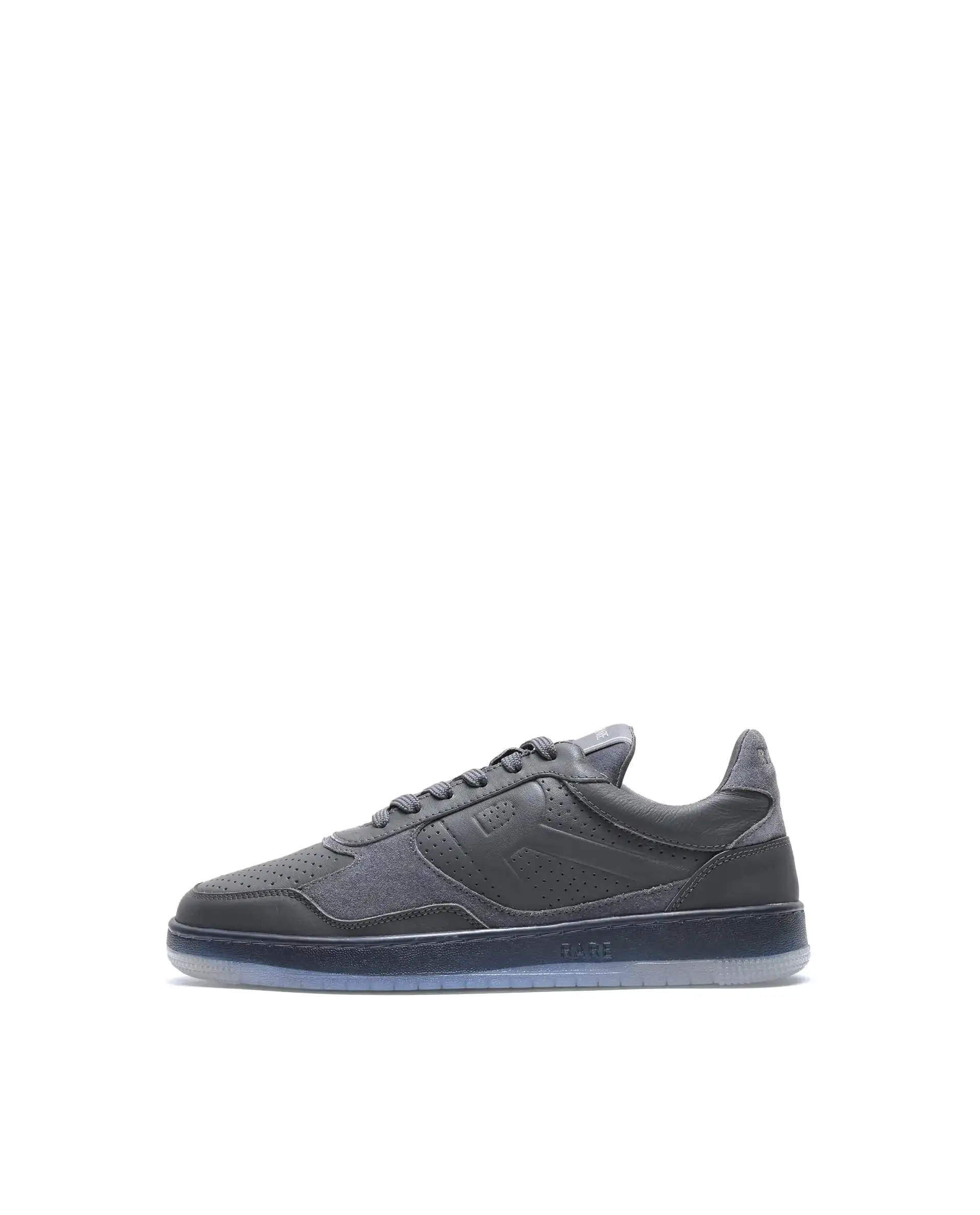 Rare Rabbit Men's Reven Dark Grey Lace-Up Closure Leather Sneaker - Image 9