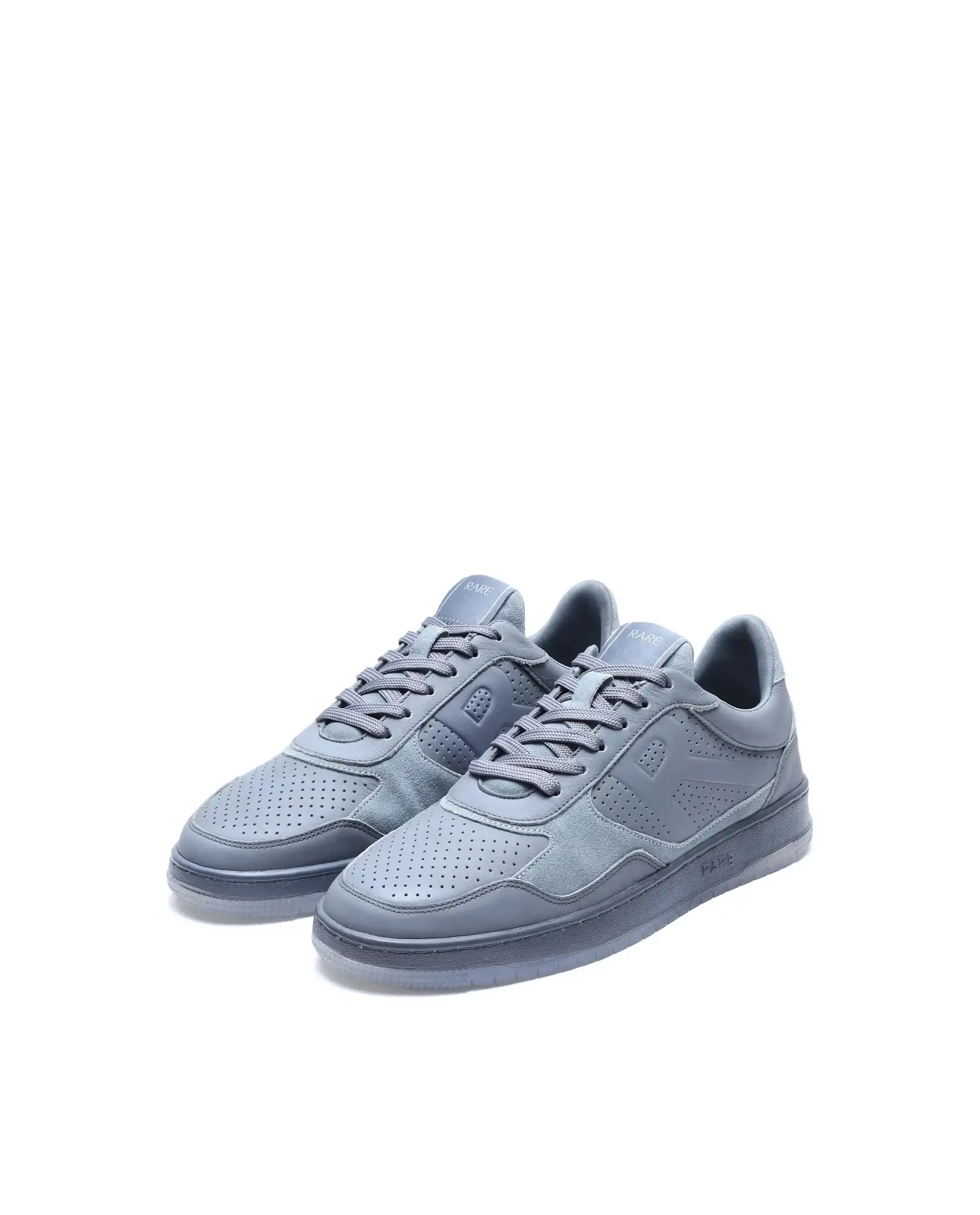 Rare Rabbit Men's Reven Grey Lace-Up Closure Leather Sneaker - Image 3