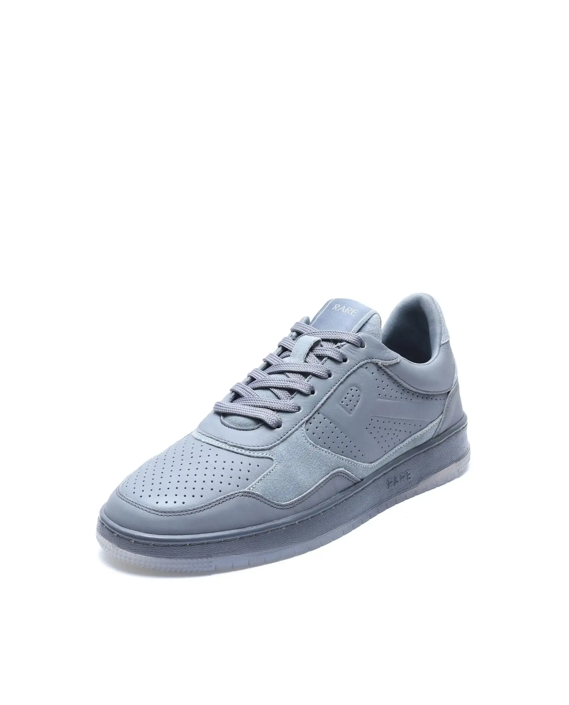 Rare Rabbit Men's Reven Grey Lace-Up Closure Leather Sneaker - Image 5