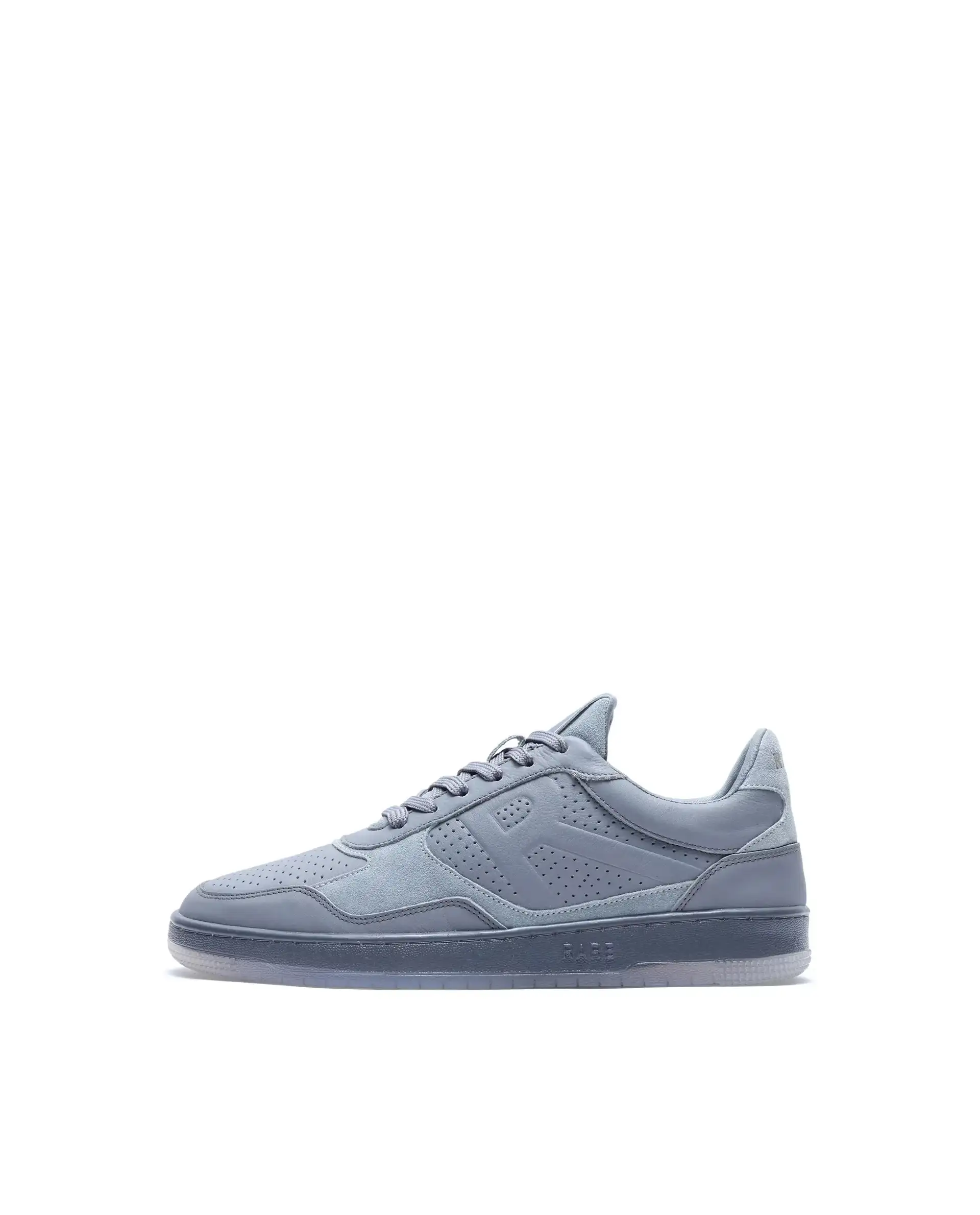 Rare Rabbit Men's Reven Grey Lace-Up Closure Leather Sneaker - Image 9