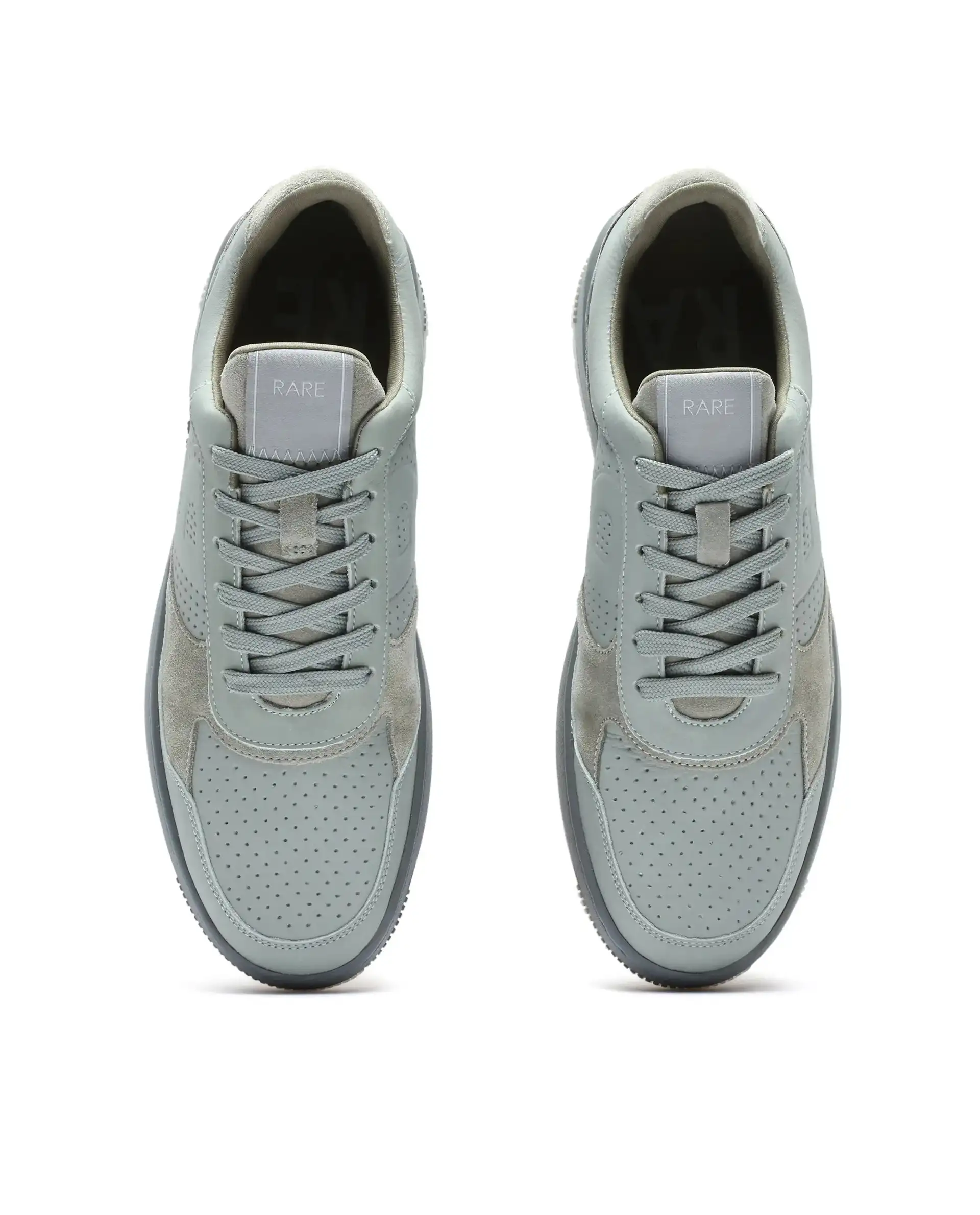 Rare Rabbit Men's Reven Sage Lace-Up Closure Leather Sneaker - Image 4