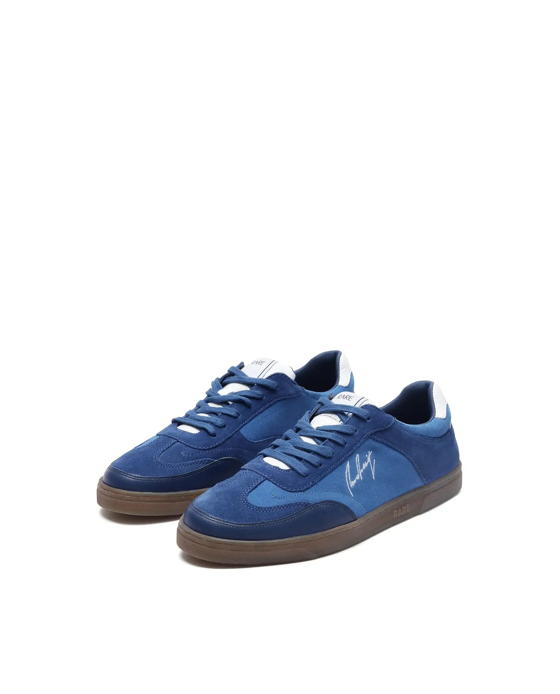 Rare Rabbit Men's Rex Blue Leather Lace-Up Closure Sneaker - Image 3