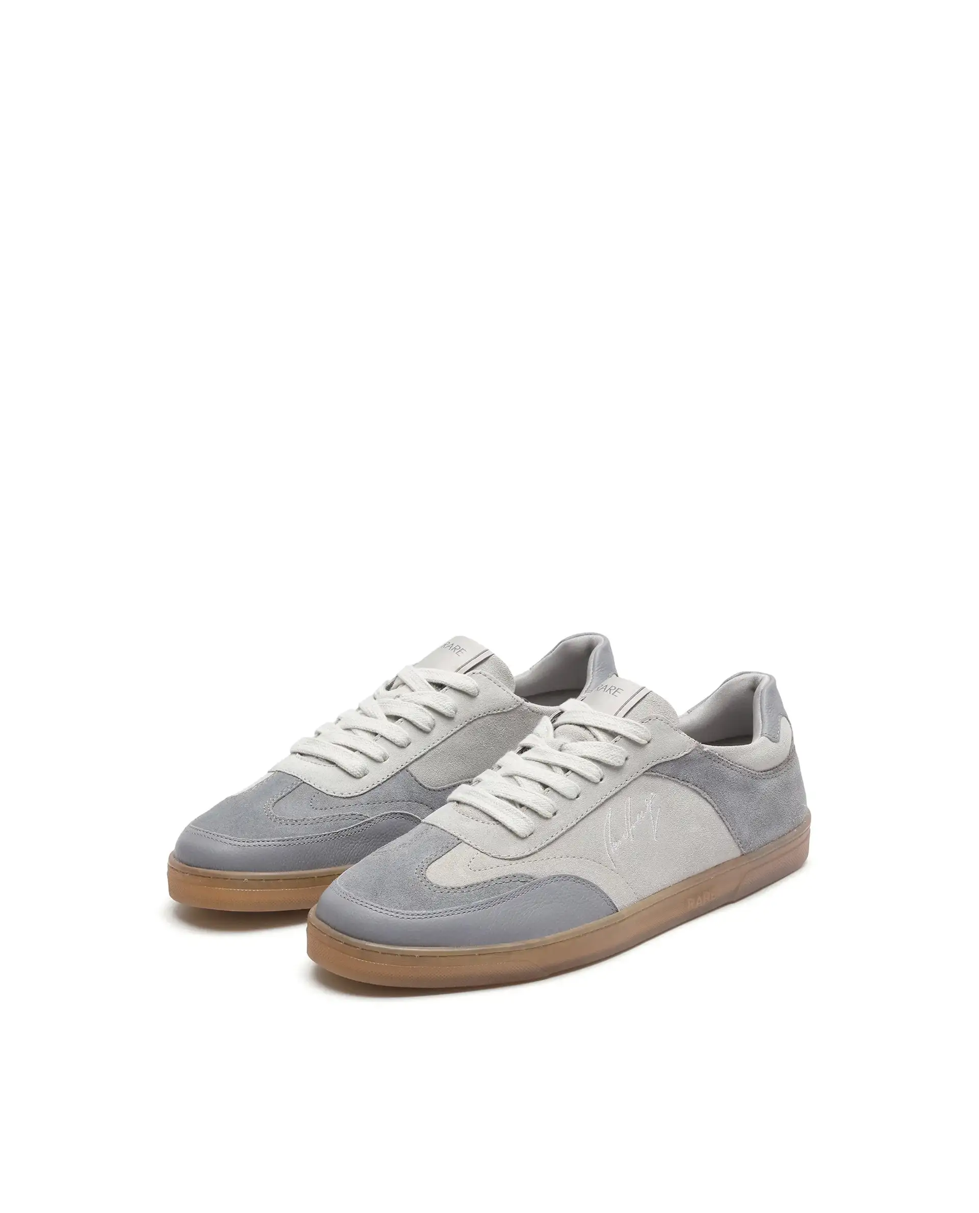 Rare Rabbit Men's Rex Grey Leather Lace-Up Closure Sneaker - Image 3