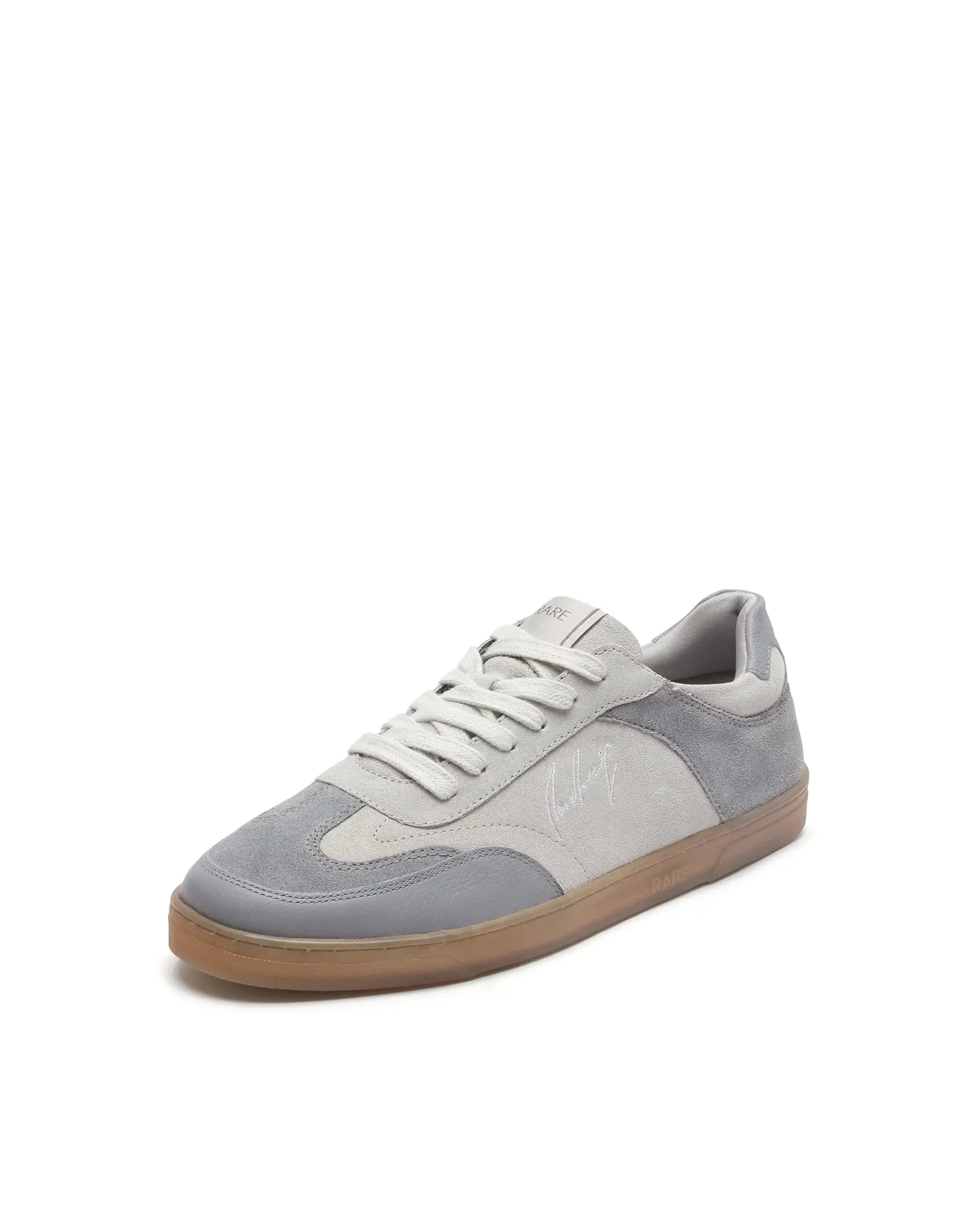 Rare Rabbit Men's Rex Grey Leather Lace-Up Closure Sneaker - Image 4