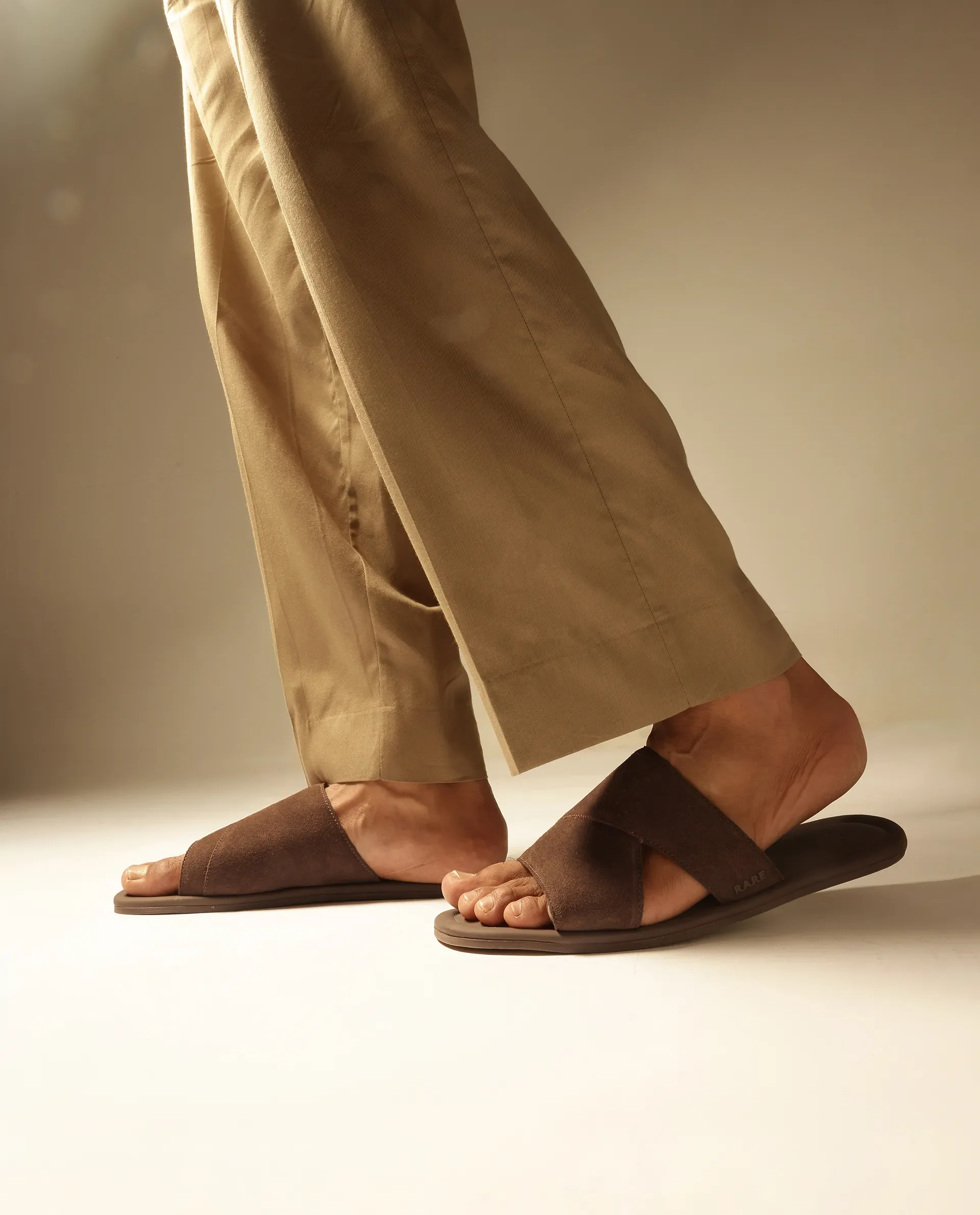Rare Rabbit Men Rho Tan Slip-On Closure Sandal - Image 2