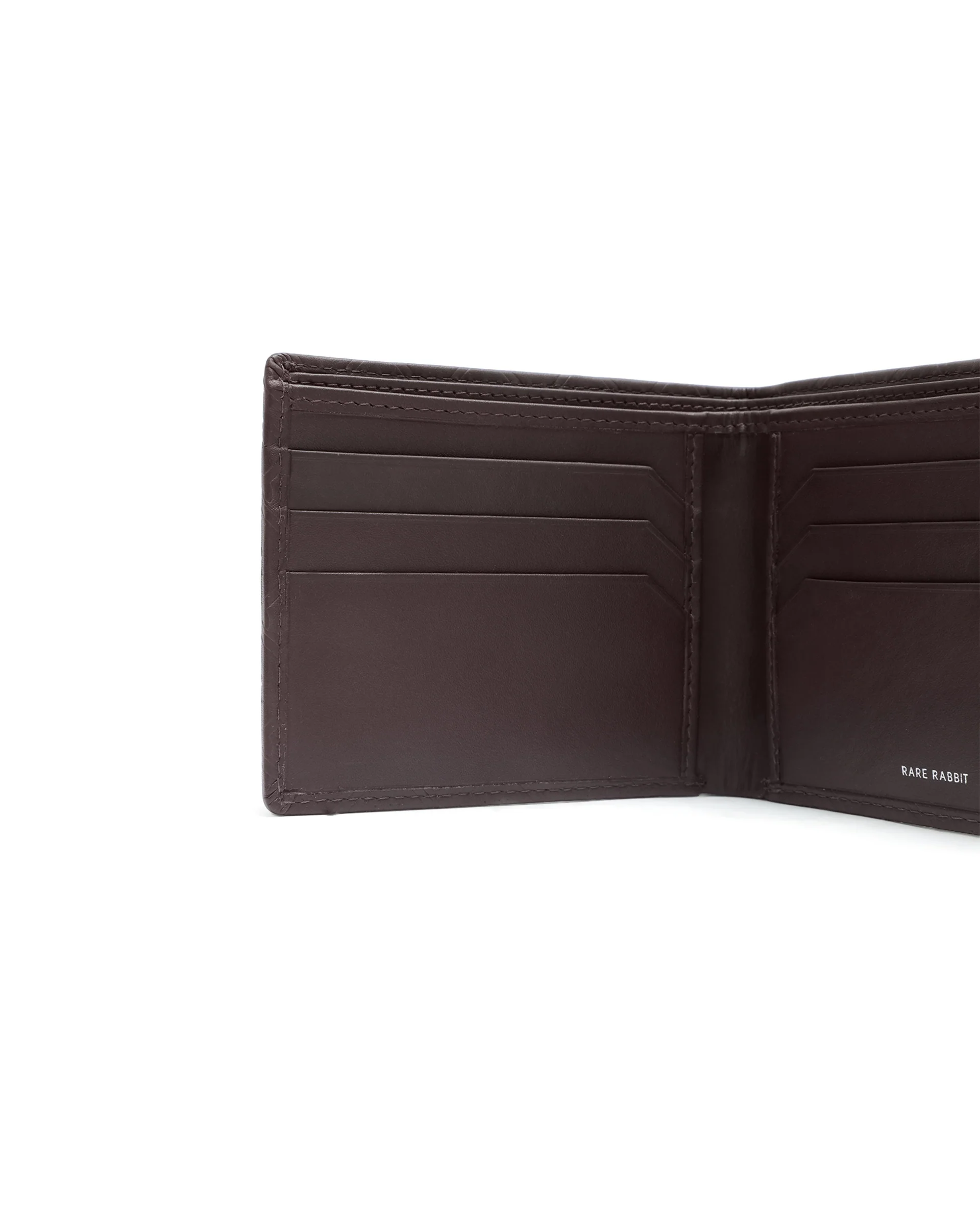 Rare Rabbit Men's Rhon Cherry Slim Bi Fold Rfid Embossed Monogram Wallet - Image 2