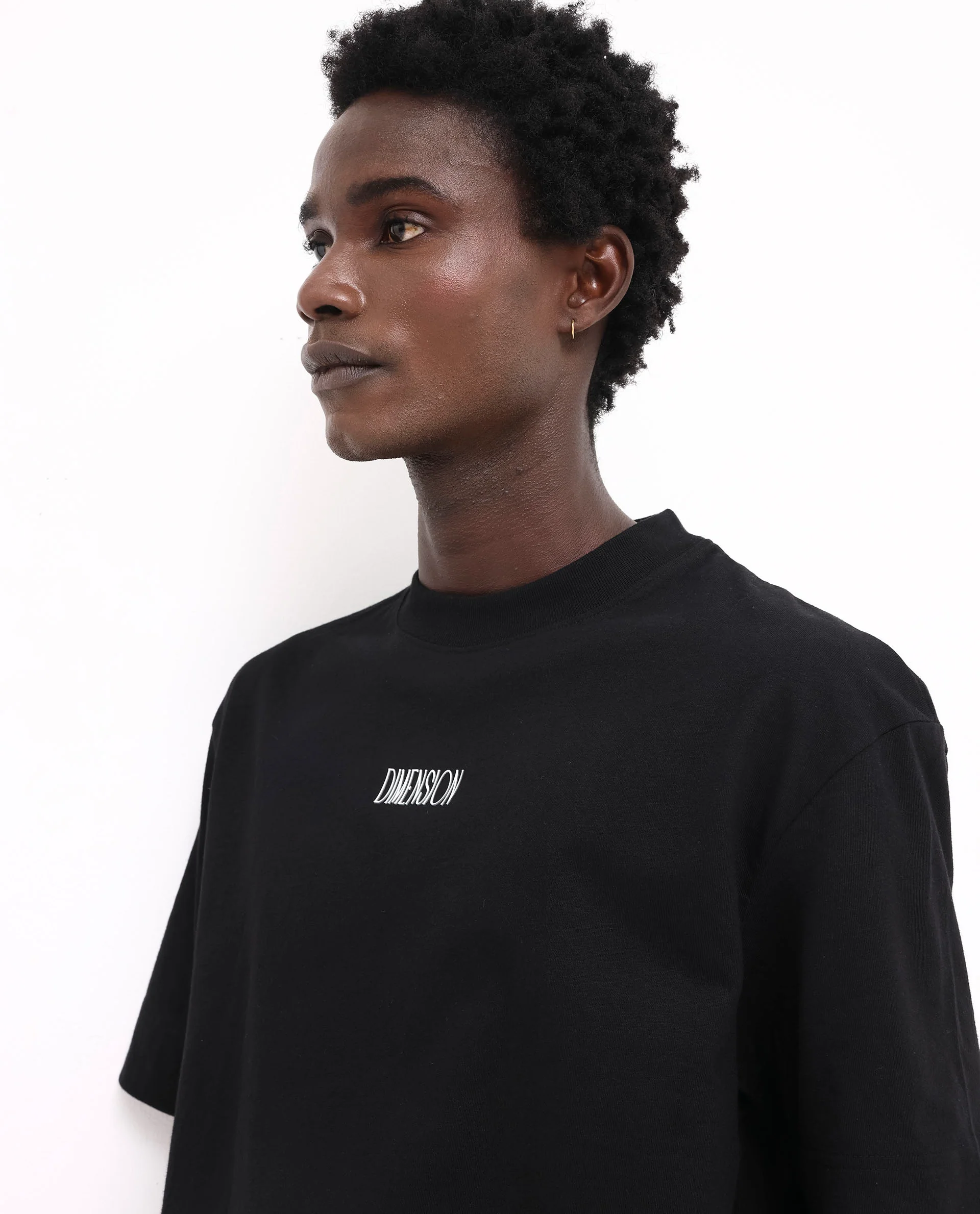 Rare Rabbit Men's Ripley Black Cotton Graphic Print Oversized Fit Half Sleeve Crew Neck T-Shirt - Image 5