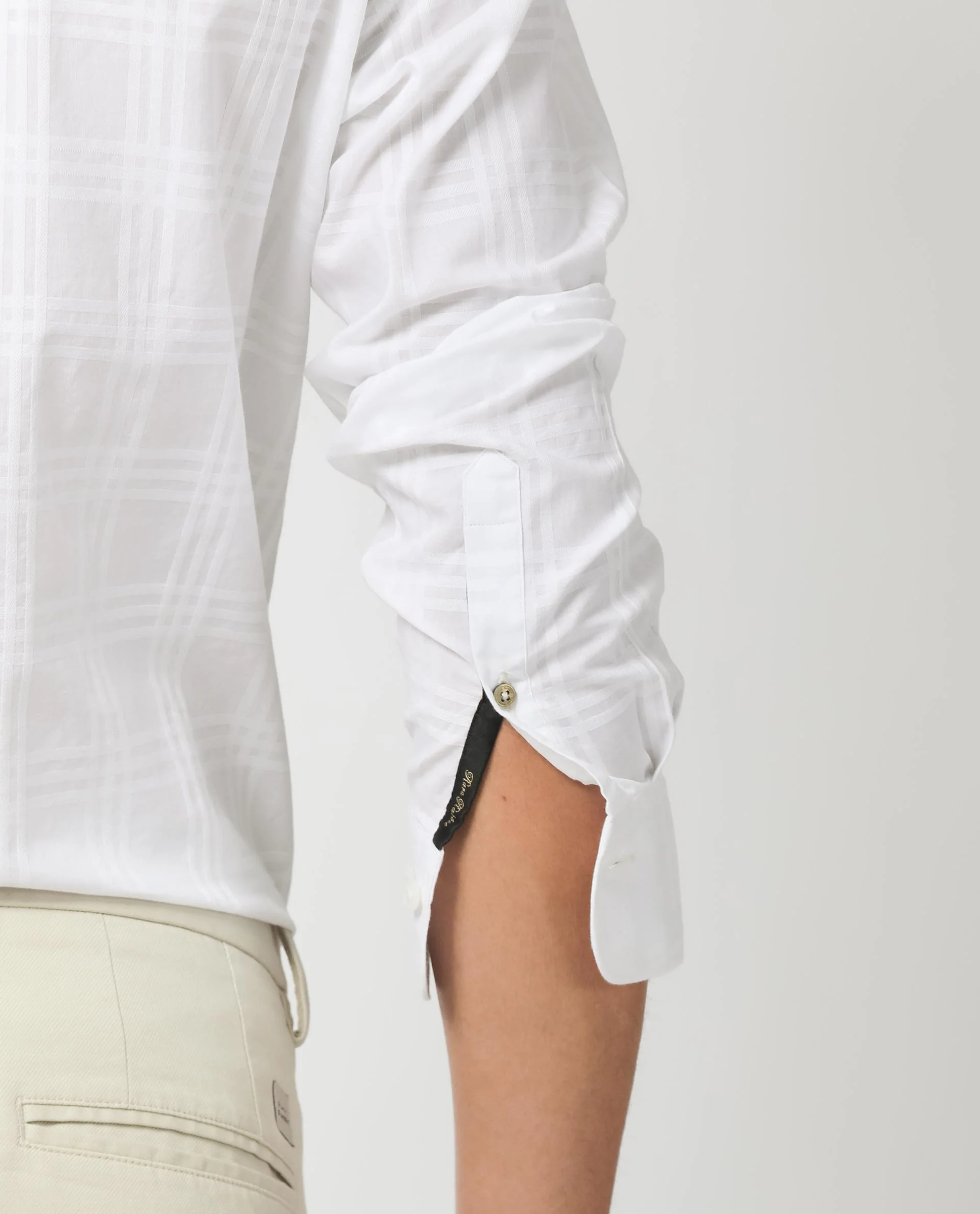 Rare Rabbit Men's Roar White Cotton Checked Print Regular Fit Full Sleeve Collared Shirt - Image 6