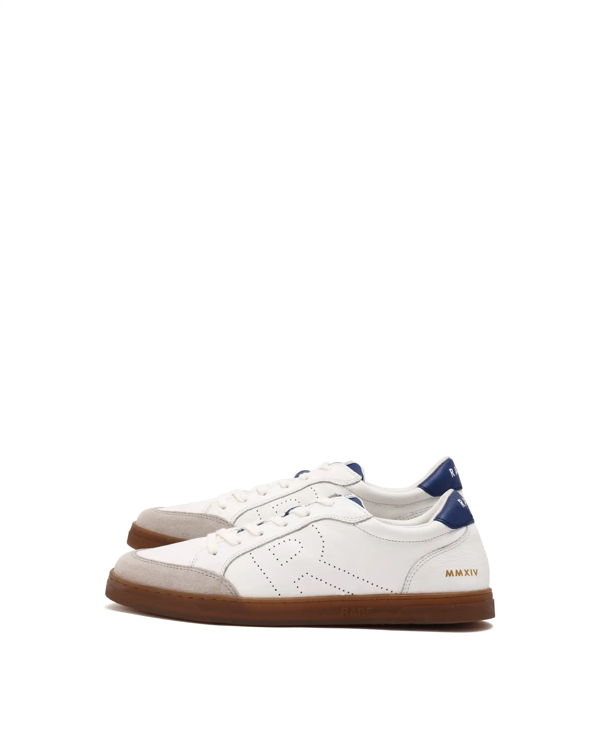 Rare Rabbit Mens Rocco Blue Round Toe Low Top Perforated Lace-Up Sneaker Shoes - Image 5