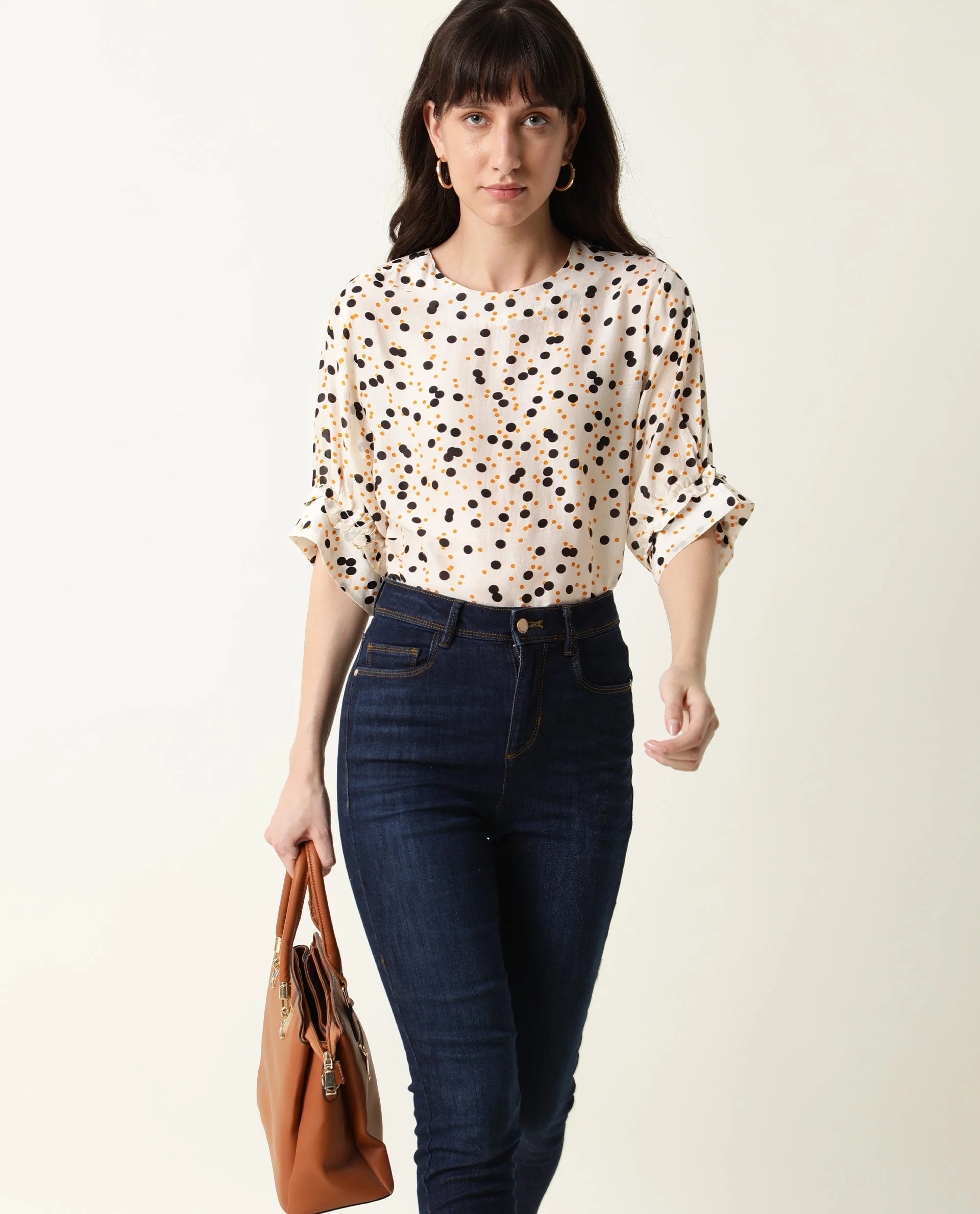 Rareism Women's Roy Orange Top - Image 5