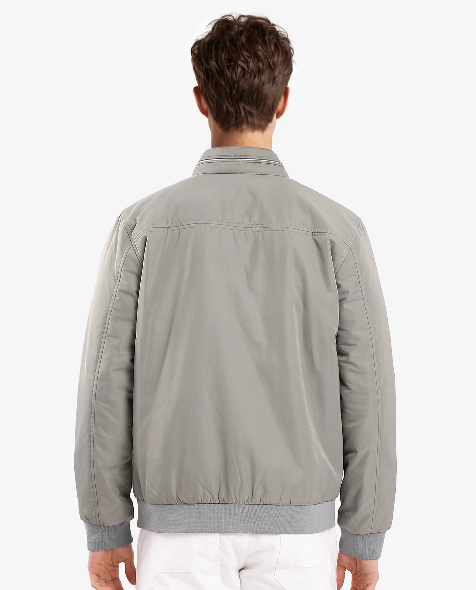 Rare Rabbit Men's Royban-2 Green Polyester Plain Regular Fit Full Sleeve High Neck Jacket - Image 5
