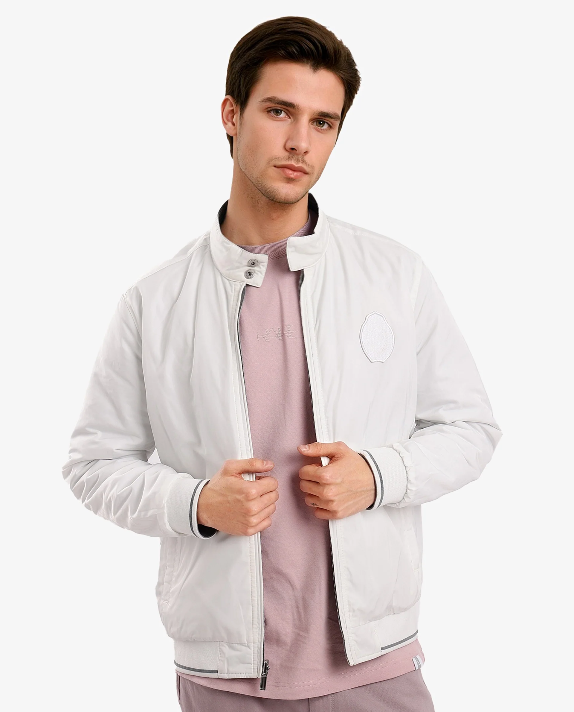 Rare Rabbit Men's Royban-2 Green Polyester Plain Regular Fit Full Sleeve High Neck Jacket - Image 7