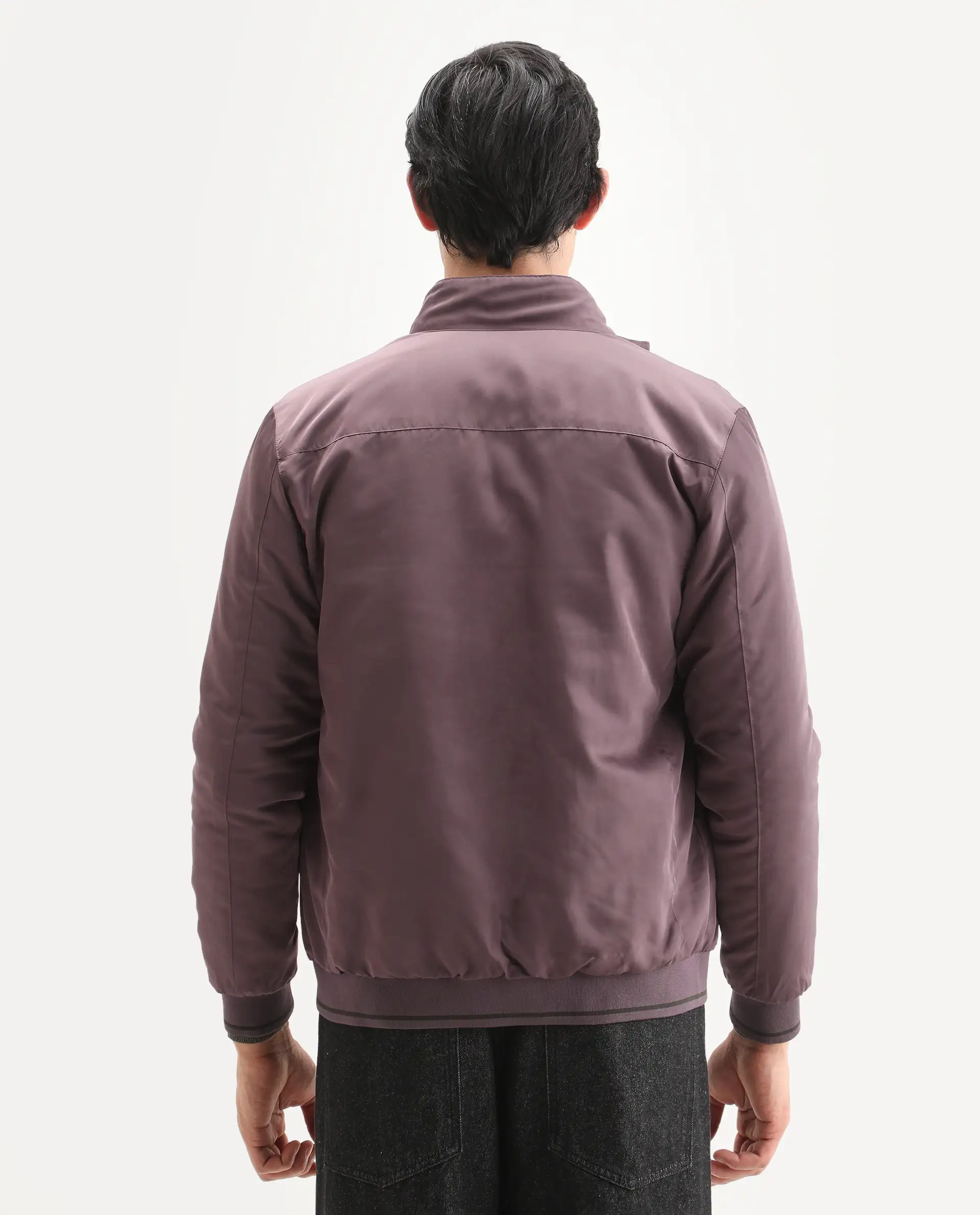 Rare Rabbit Men's Royban-25 Olive Polyester Plain Regular Fit Full Sleeve High Neck Jacket - Image 10