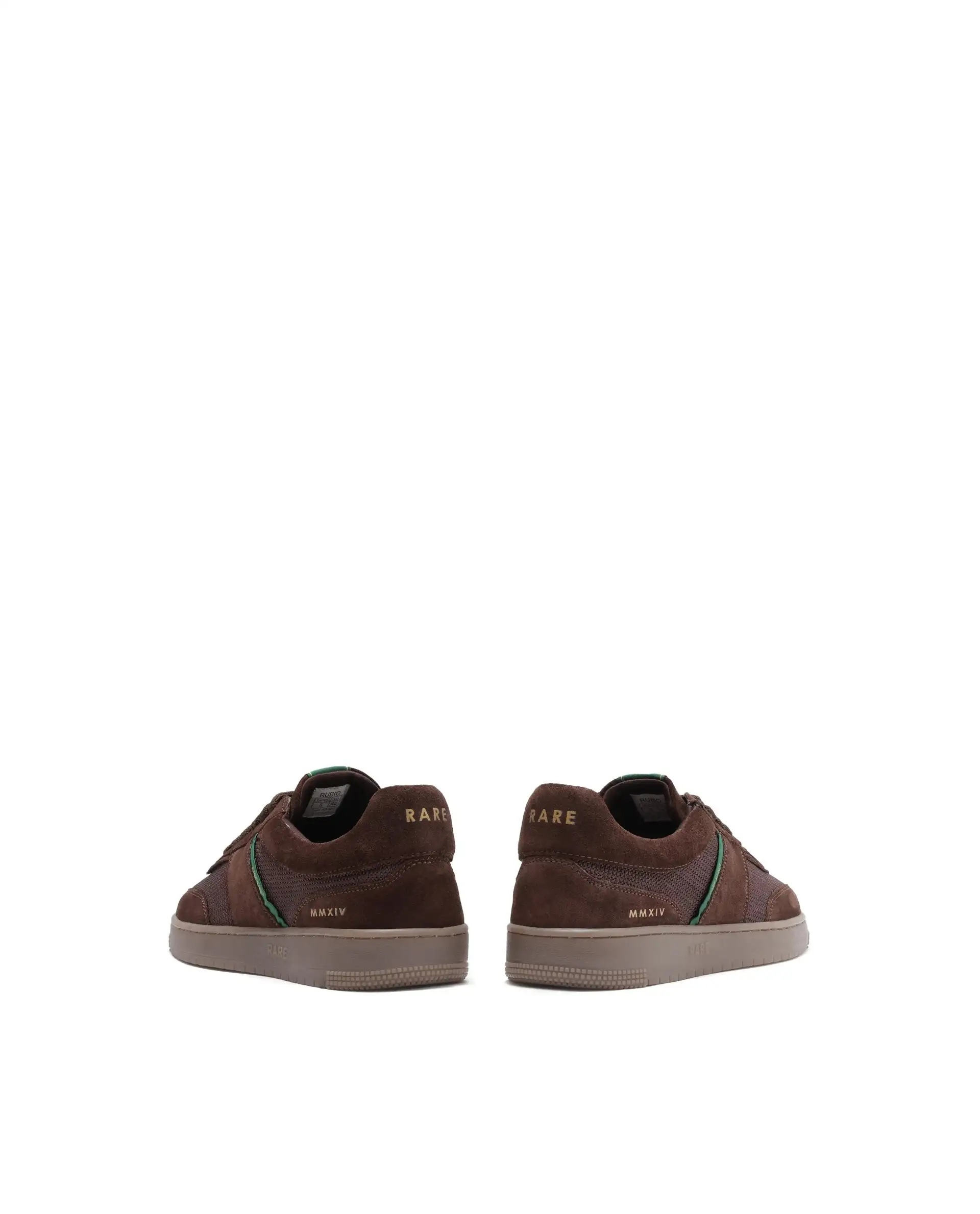 Rare Rabbit Men's Rubio Dark Brown Premium Suede, Leather And Mesh Upper Round Toe Low-Top Lace-Up Sneaker Shoes - Image 7