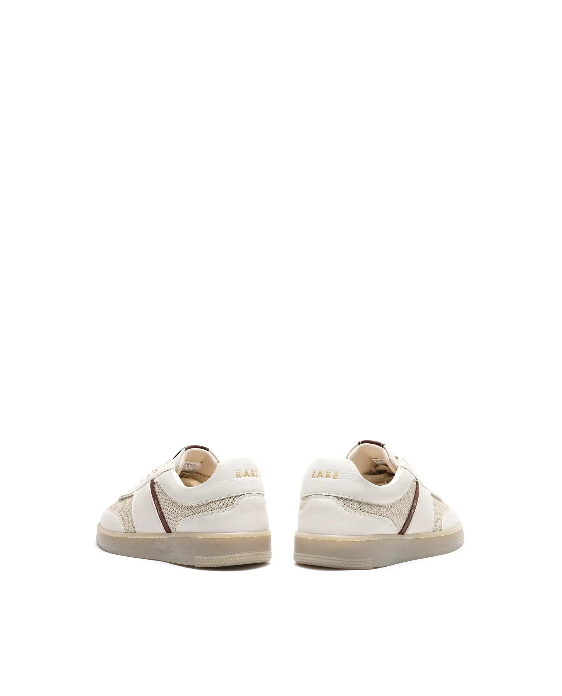Rare Rabbit Men's Rubo Beige Micro Leather Sneaker - Image 6