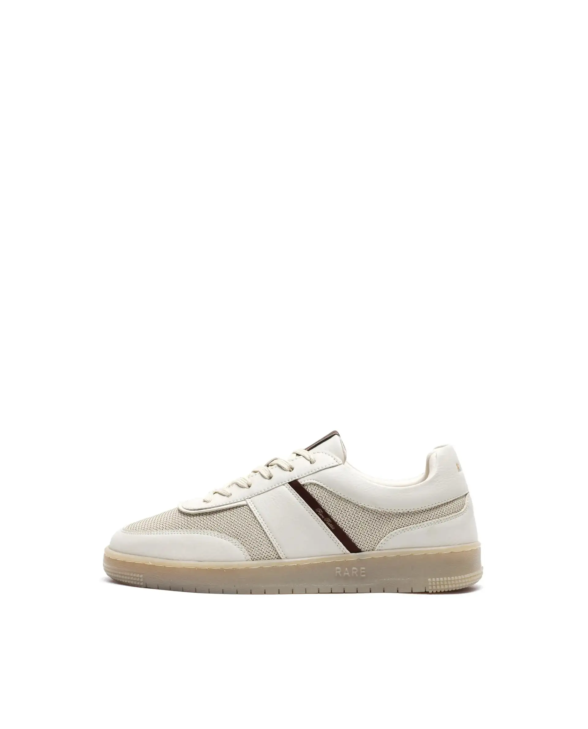 Rare Rabbit Men's Rubo Beige Micro Leather Sneaker - Image 8