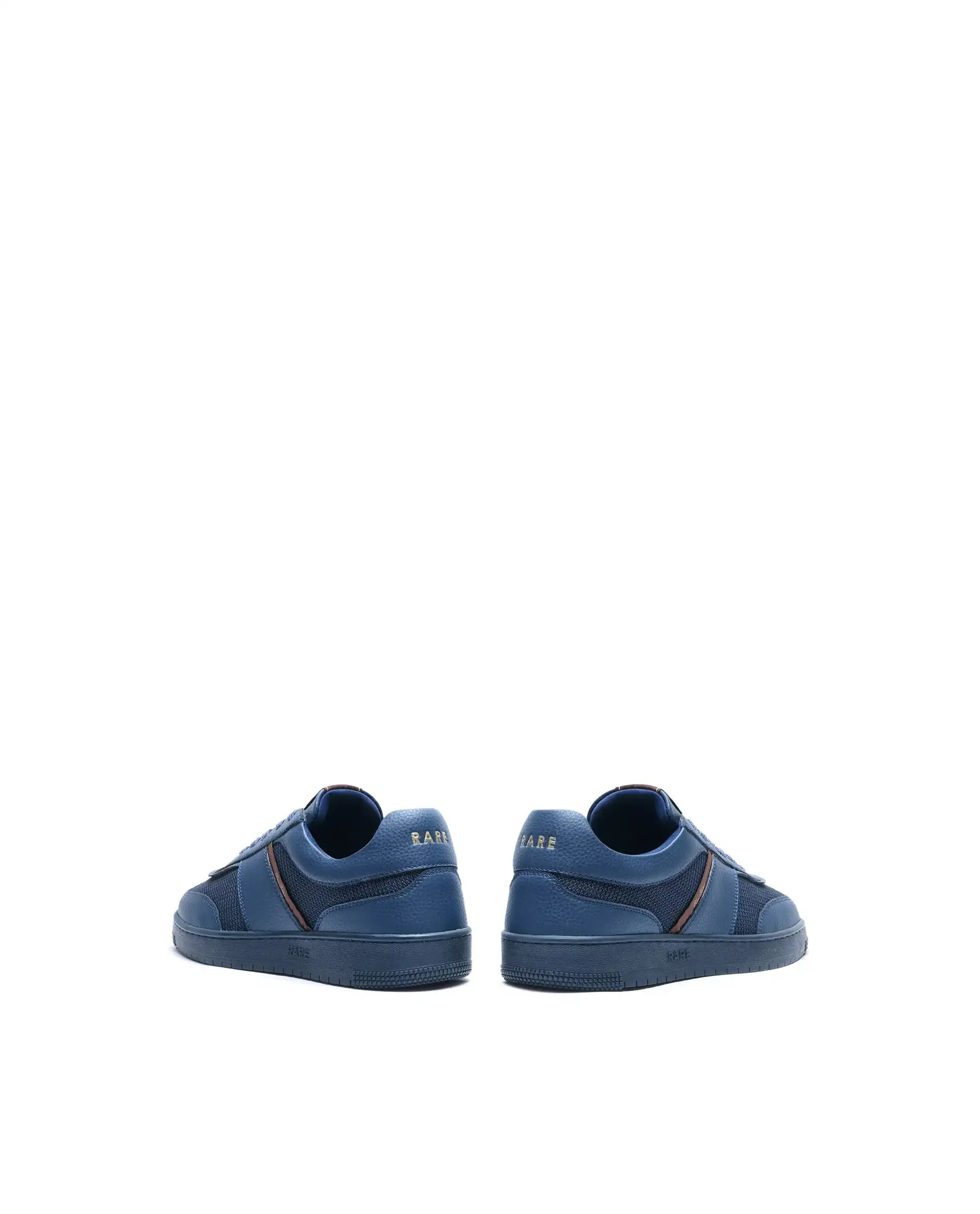 Rare Rabbit Men's Rubo Navy Micro Leather Sneaker - Image 5
